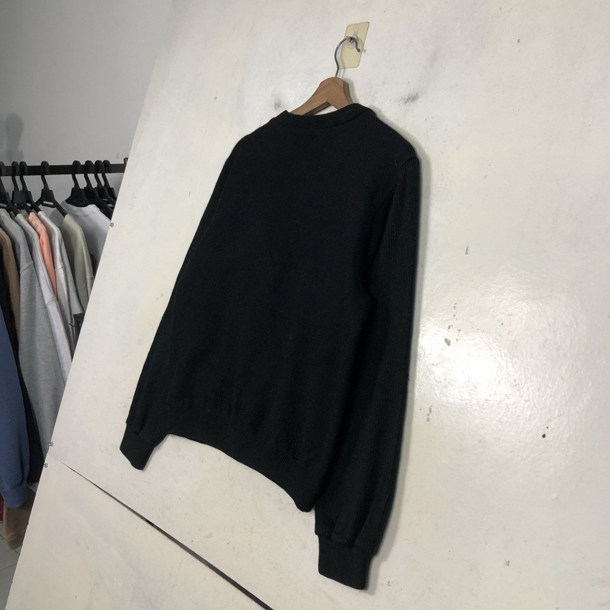 Issey Miyake 📌Vintage Sweatshirt Rich Black Asymmetrical Simple Life Size US M / EU 48-50 / 2 - 13 Thumbnail
