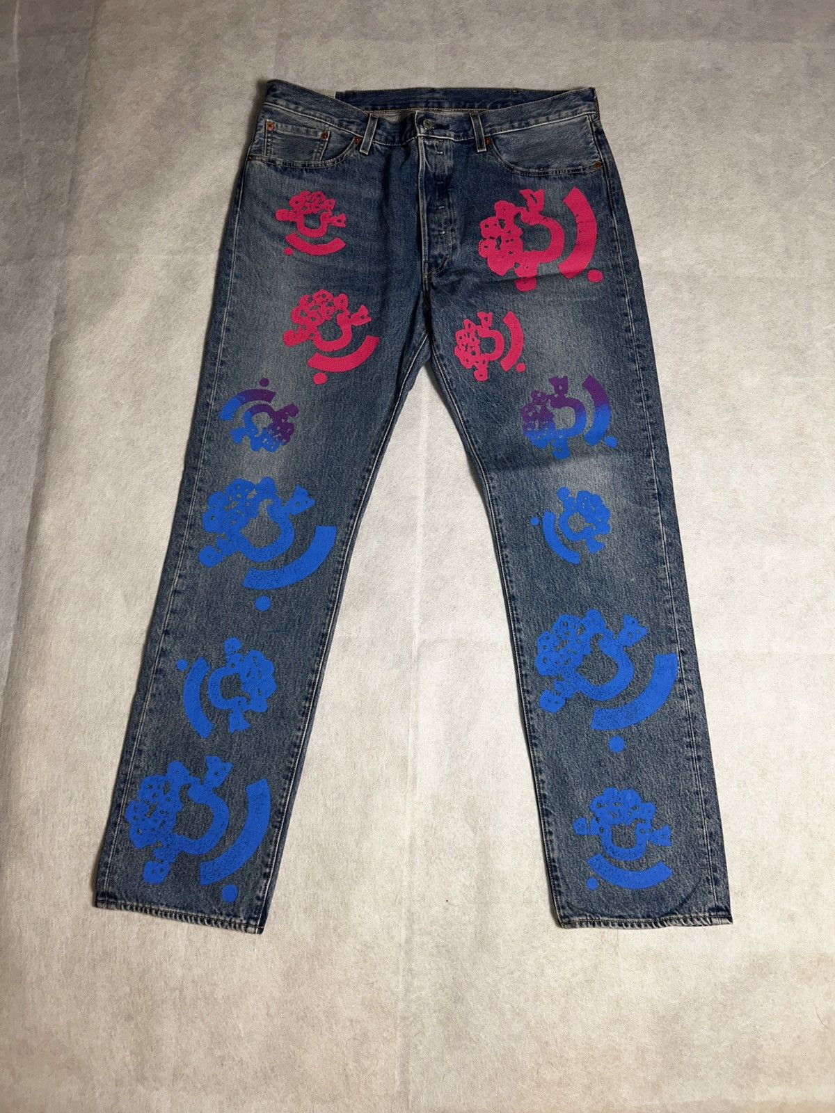 DENIM TEARS Blue Multi Color Denim Tears Jeans Size US 38 / EU 54 - 1 Thumbnail