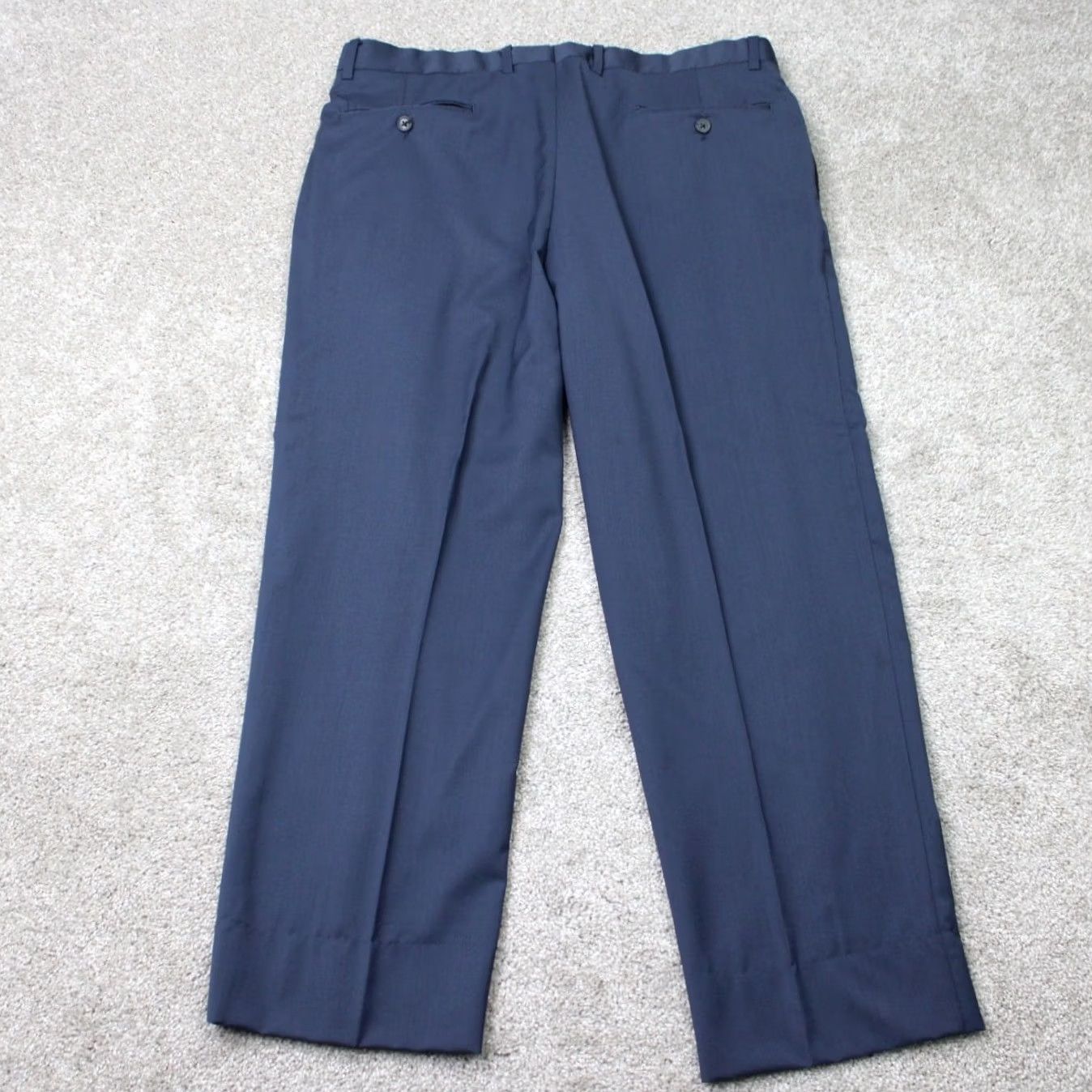 Joseph Abboud Joseph Abboud Pants Mens 36x28 Blue Wool Flat Front Lined Dress Pants City Preppy Regular Straight Front Mens 36 Blue Wool Size US 36 / EU 52 - 5 Thumbnail