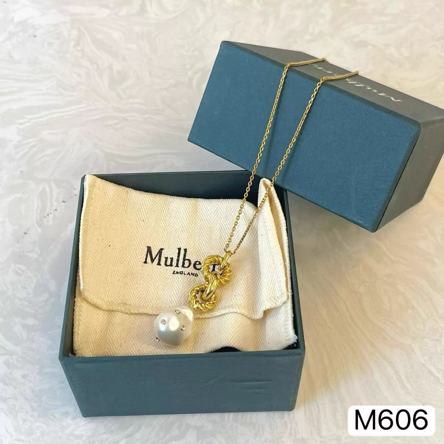 Mulberry mulberry rare pearl necklace new adj 46-51cm w/box dustbag Size ONE SIZE - 1 Thumbnail