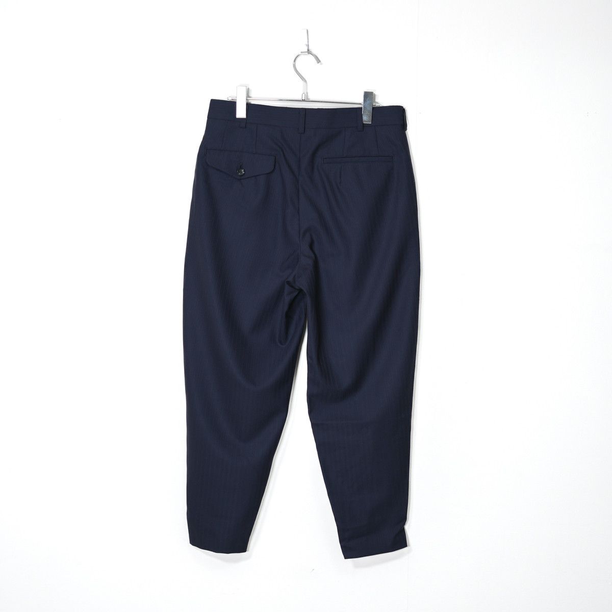 Comme des Garcons Homme Plus COMME DES GARCONS HOMME PLUS WOOL TACK TAPERED SLACKS Size US 27 - 2 Thumbnail