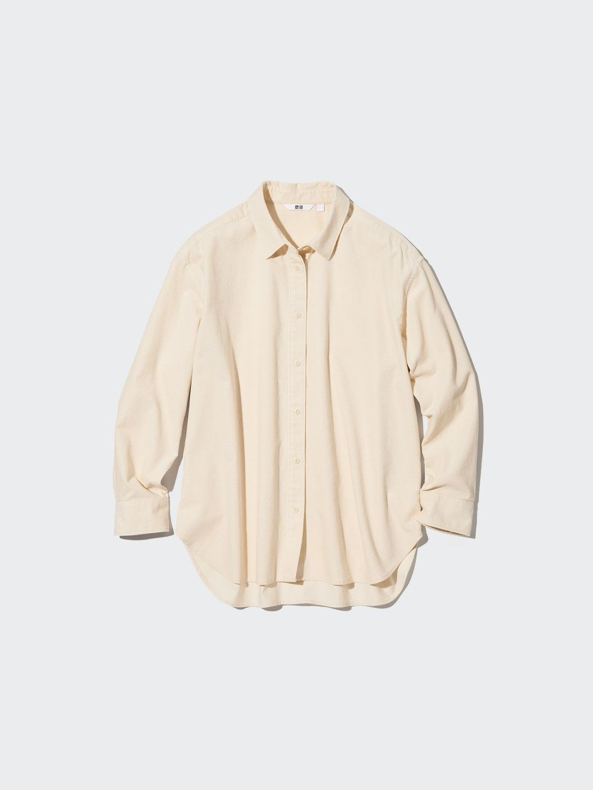 Uniqlo Uniqlo Oversized Corduroy Button Up Shirt Womens M Beige Size M / US 6-8 / IT 42-44 - 1 Thumbnail