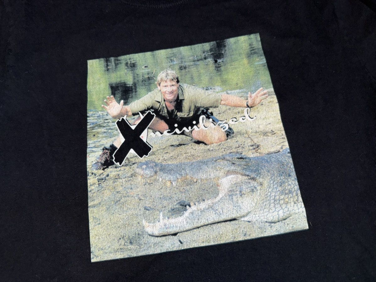 UNCVLIZD Vintage Mr. Foamer Simpson Steve Irwin Uncivilized Graphic M Size US M / EU 48-50 / 2 - 2 Thumbnail