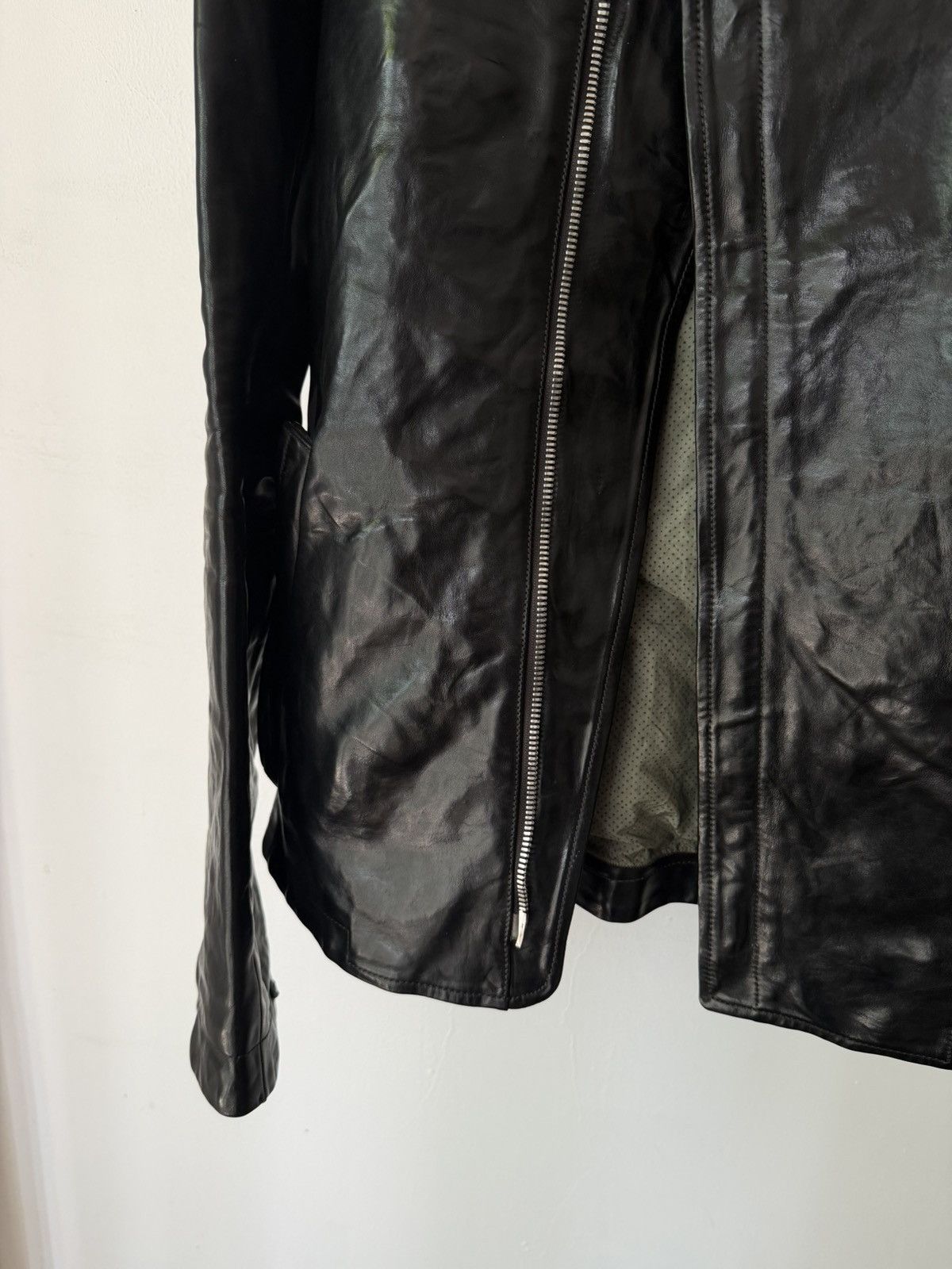 Carol Christian Poell Carol Christian Poell O.D Lined Highneck Leather Jacket Size US S / EU 44-46 / 1 - 4 Thumbnail