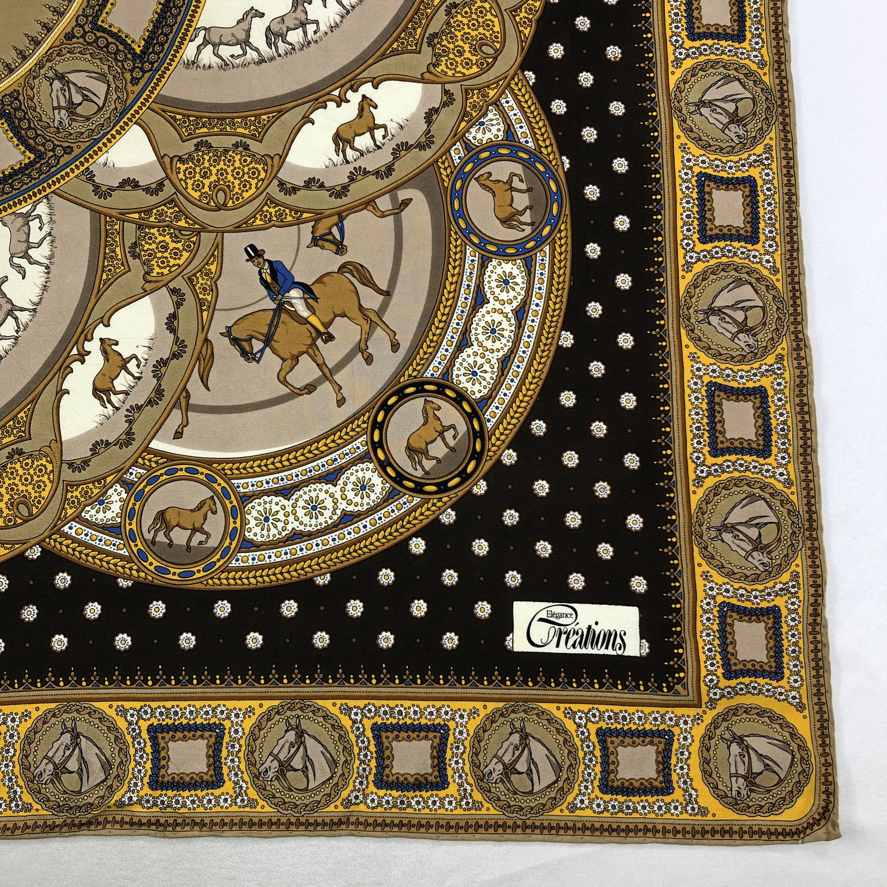 Vintage Vintage Elegance Creations Silk Scarf Size ONE SIZE - 4 Thumbnail