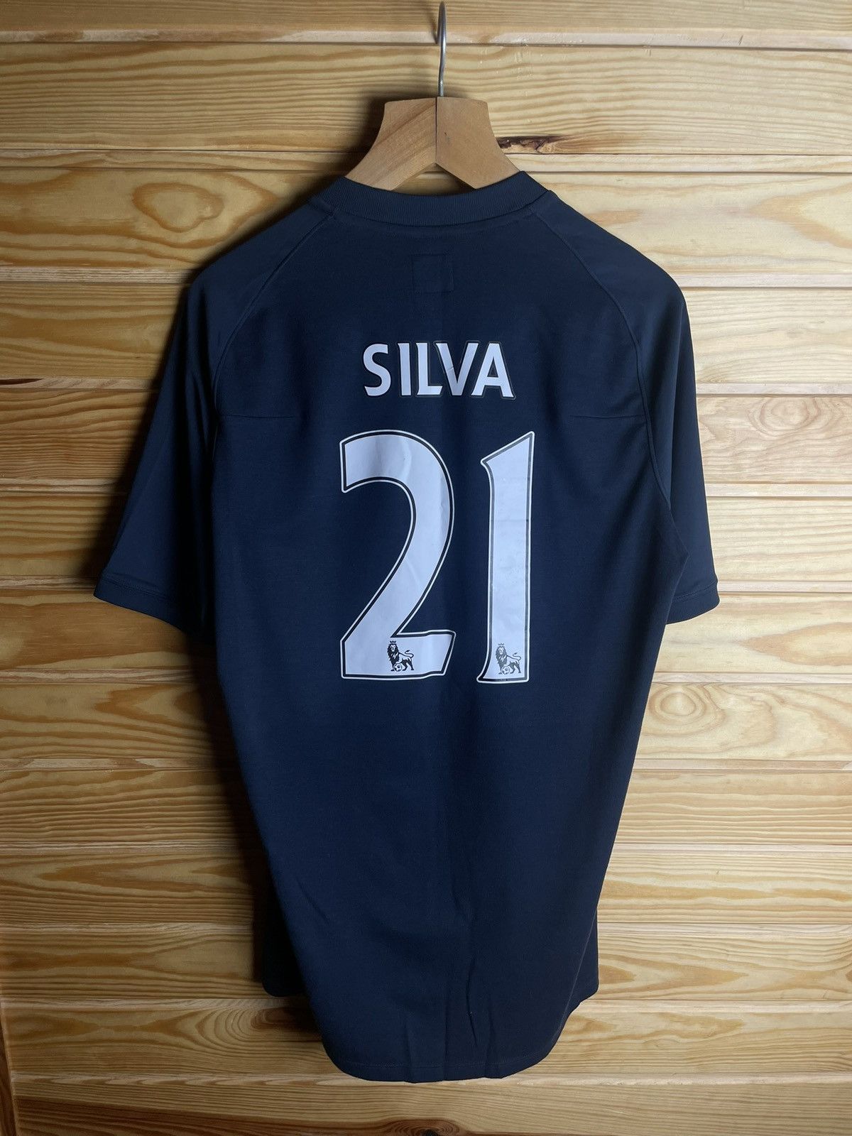 Vintage Manchester City Jersey 2010/2012 #21 Silva Football T-Shirt Size US S / EU 44-46 / 1 - 4 Thumbnail