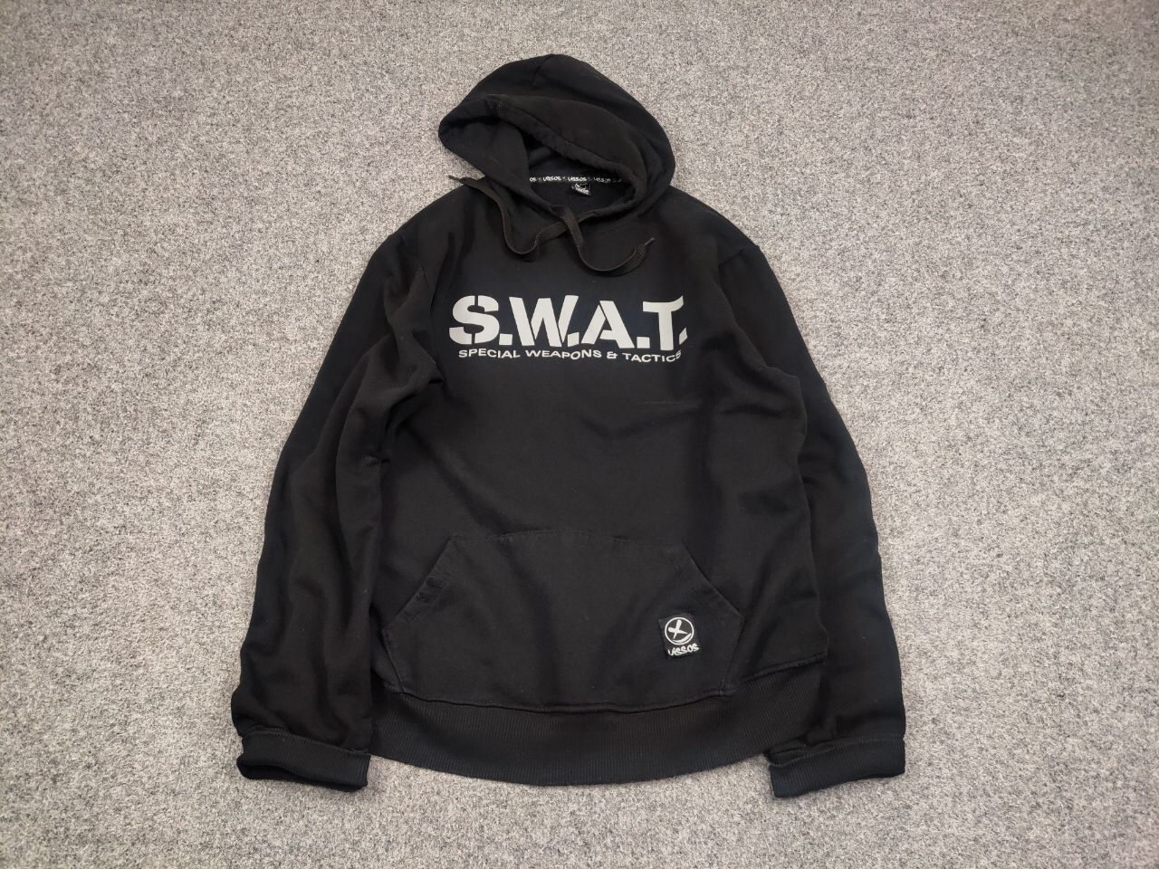 Japanese Brand Vintage S.W.A.T. Logo Black Classic Hoodie Y2K Style Size US L / EU 52-54 / 3 - 2 Thumbnail
