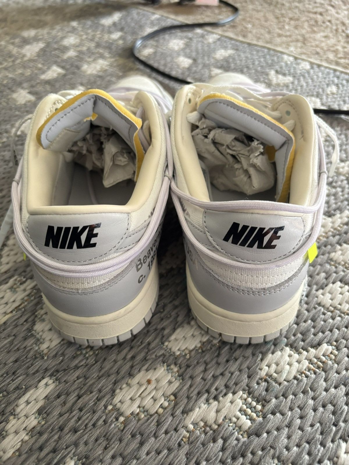 Off-White Off White Dunks NIKE Lot 49 Size US 8.5 / EU 41-42 - 4 Thumbnail