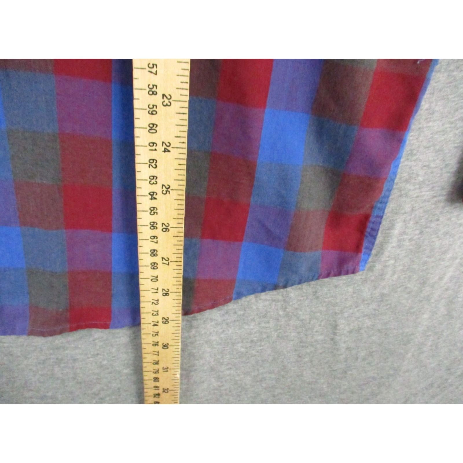 Vintage VINTAGE Oakton Limited Shirt Men Distressed 80s Medium Blue Plaid Cotton Heavyweight Twill Button-Up Long Sleeve Casual Hipster Grunge 80s 90s Mens Size US M / EU 48-50 / 2 - 6 Thumbnail