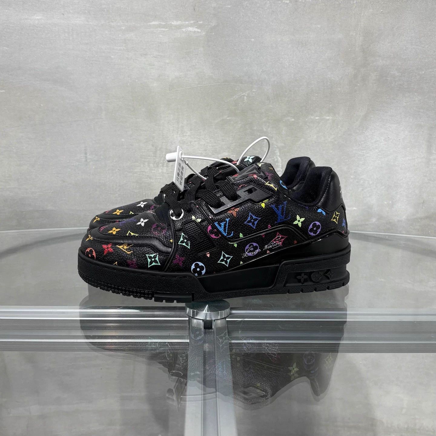 Louis Vuitton LV Trainer Murakami Black Tricolor UK2.5 36.5 Size US 5.5 / IT 35.5 - 3 Thumbnail