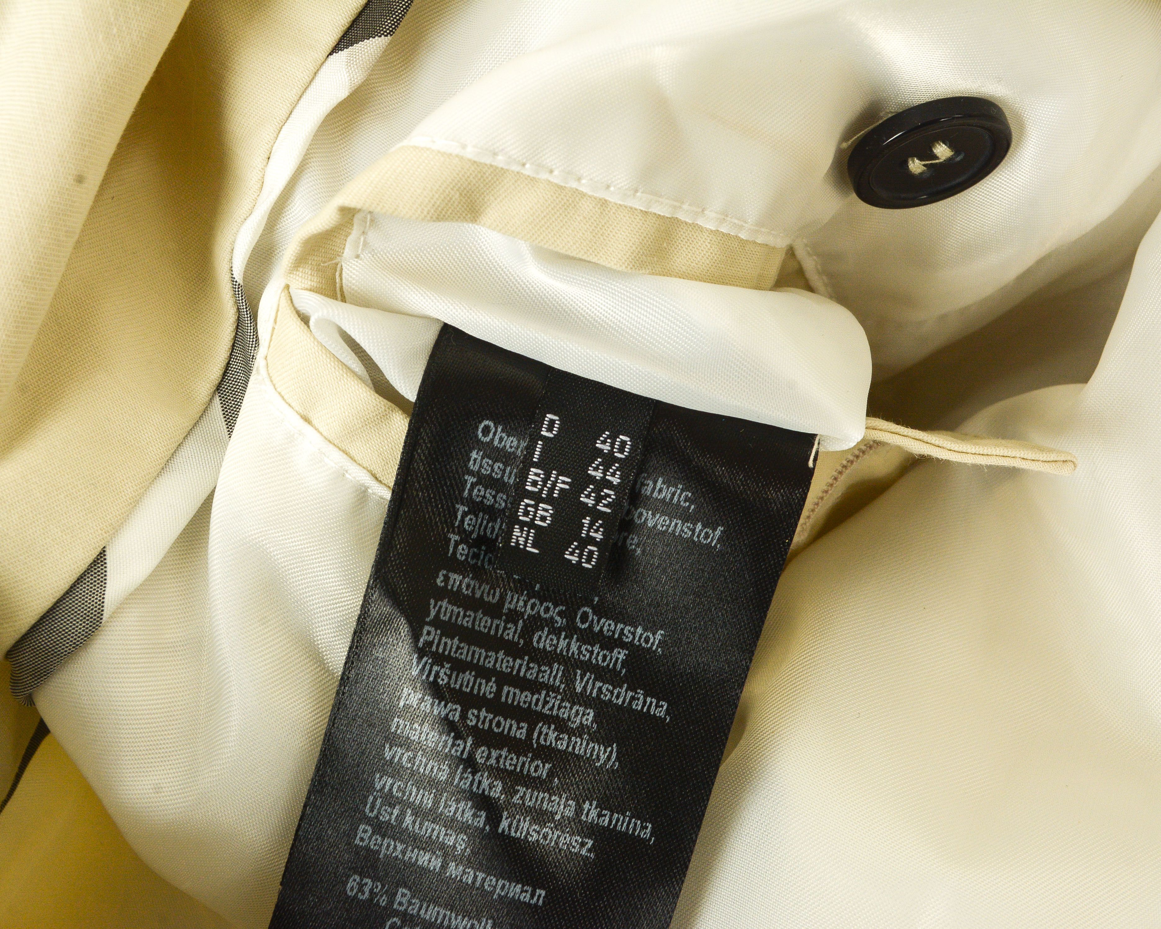 Designer FUCHS SCHMITT Raincoat UK 14 Belted Jacket M Trench Mac Coat Size M / US 6-8 / IT 42-44 - 5 Thumbnail