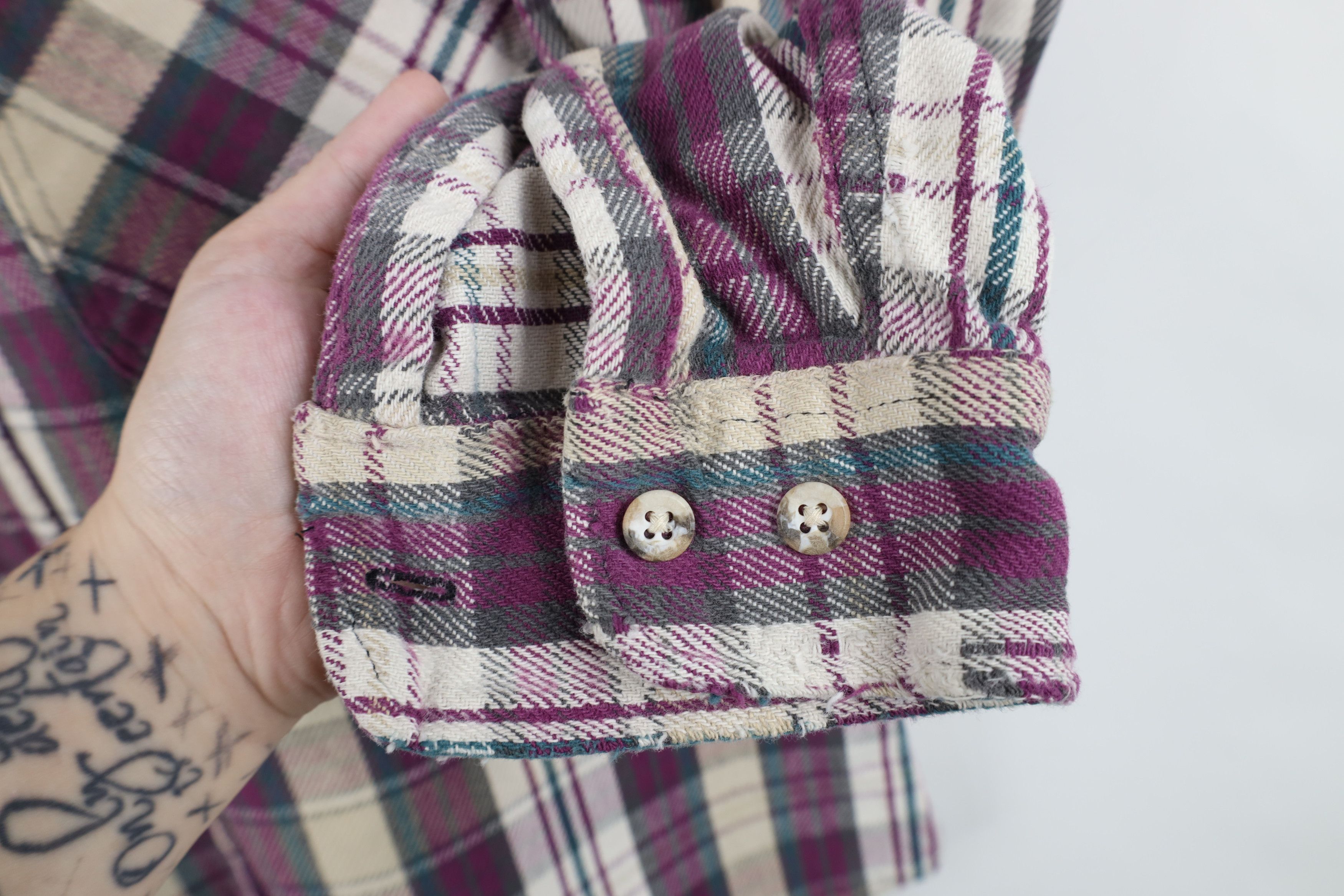 Vintage Vintage 90s Streetwear Heavyweight Flannel Button Shirt USA Size US M / EU 48-50 / 2 - 6 Thumbnail