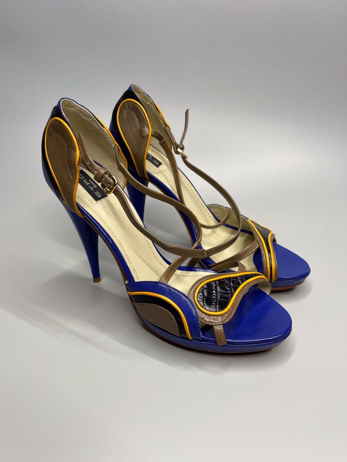 Designer × Etro Etro Leather Heels Size US 9 / IT 39 - 2 Thumbnail