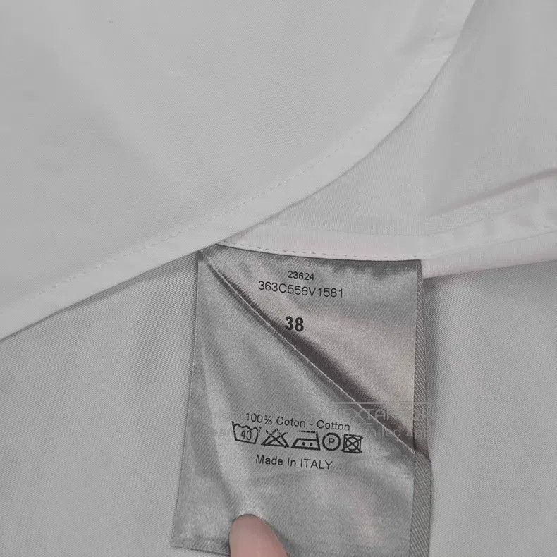 Dior Dior White double-collar design shirt Size XS / US 0-2 / IT 36-38 - 6 Thumbnail