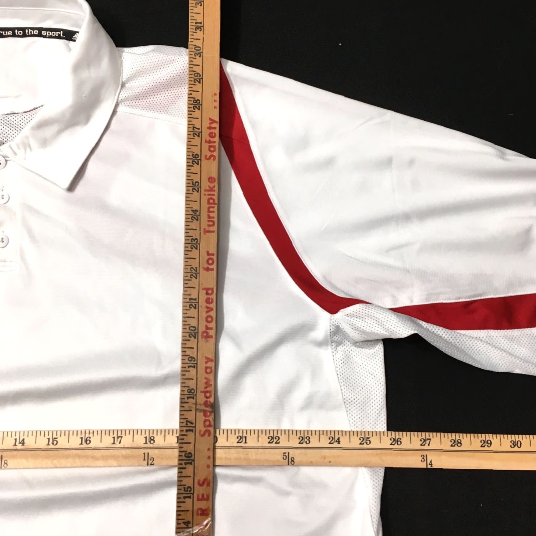 Adidas adidas Polo Shirt Men's XL White Red Tennis Polo Shirt Short Sleeve Collared Size US XL / EU 56 / 4 - 5 Thumbnail
