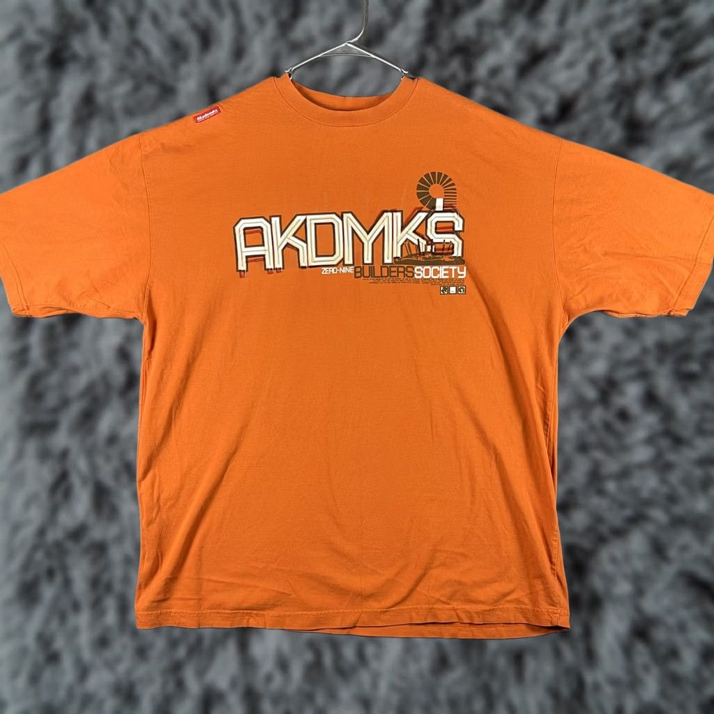 Akademiks Akademiks Shirt Mens 3XL Orange Zero-Nine Builders Society Graphic Tee Urban Size US XXL / EU 58 / 5 - 1 Thumbnail