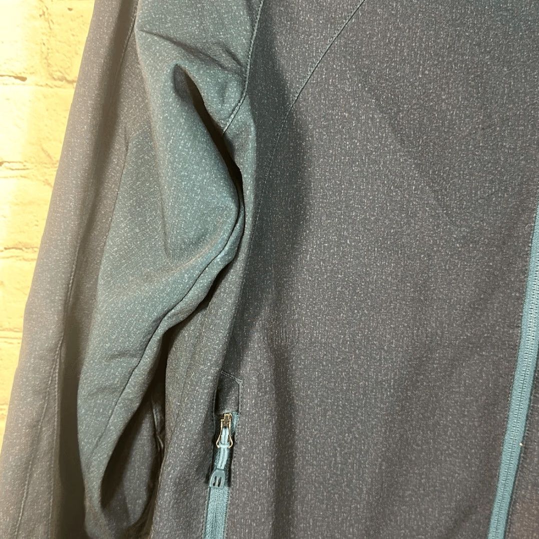 Vintage VINTAGE REI McCone Soft-Shell Jacket Men M Water Repellent Green Purple Full Zip Hood Pockets 27" Length Size US M / EU 48-50 / 2 - 2 Thumbnail