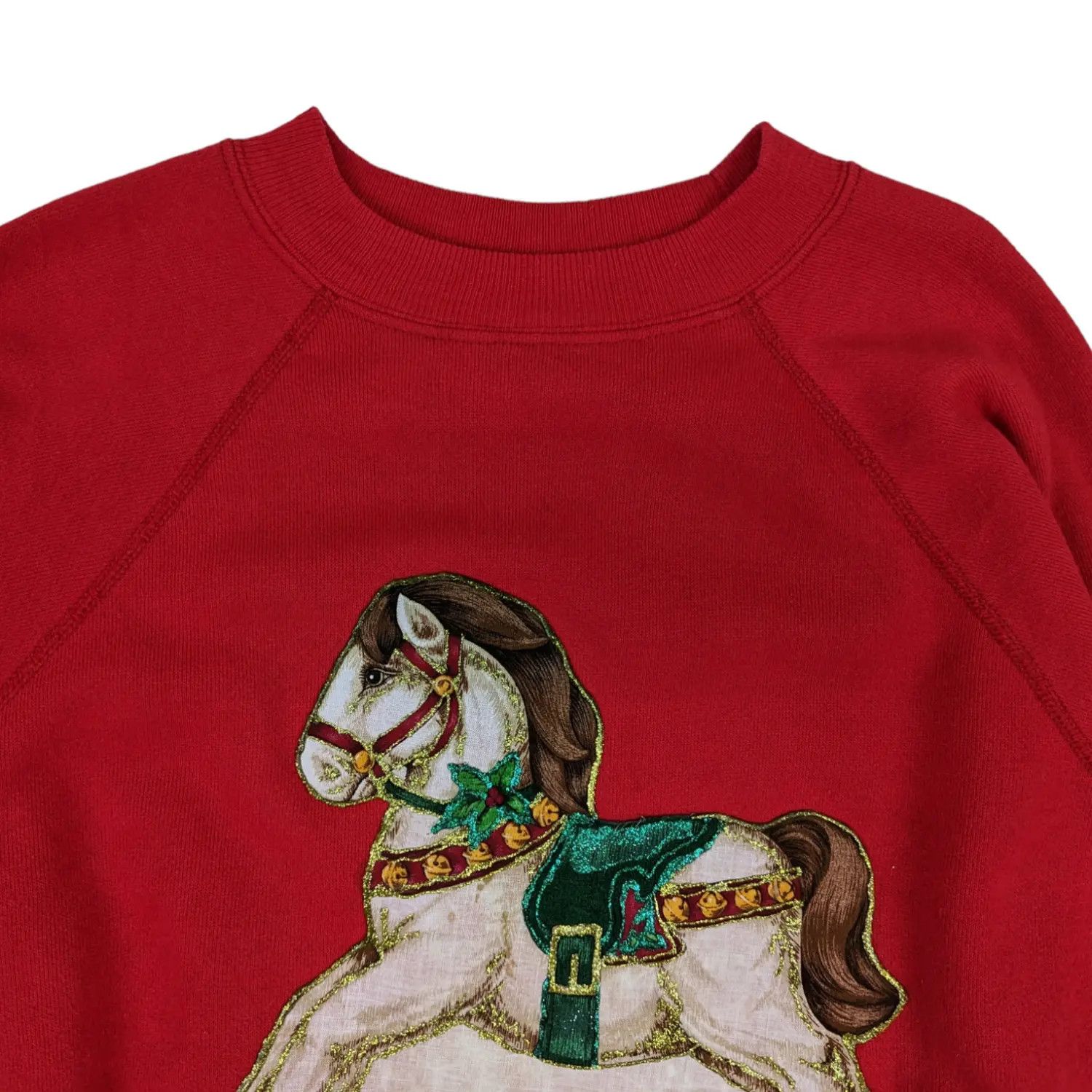 Hanes 90's HANES Wooden Hobby Horse Graphic Image Sweatshirt Size L / US 10 / IT 46 - 4 Thumbnail
