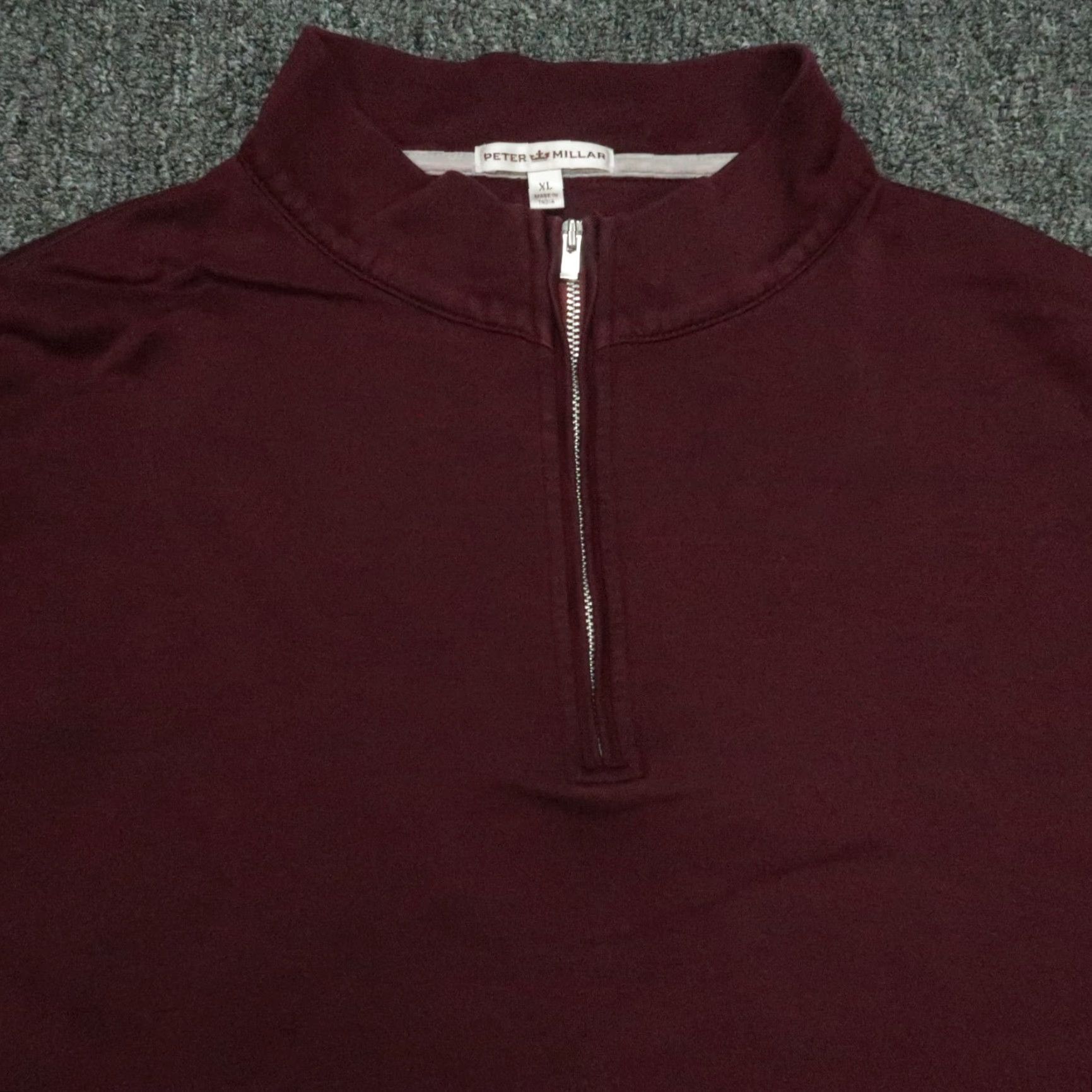 Peter Millar Peter Millar Sweater Pullover Mens XL Purple Cotton Knit 1/4 Zip Lightweight Breathable Size US XL / EU 56 / 4 - 2 Thumbnail