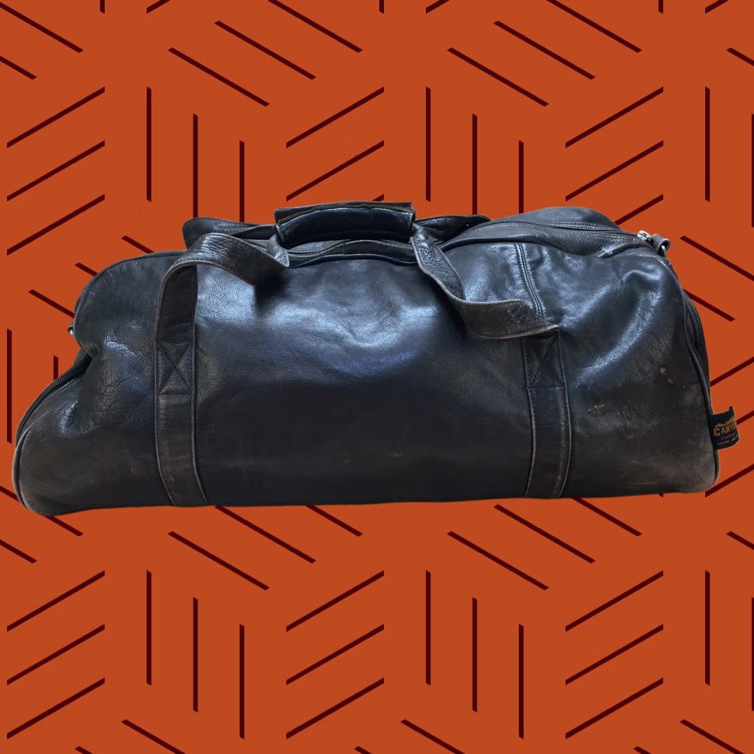 Vintage Canyon Leather Duffle Bag Travel Brown - Medium - Men - Classic Style - 22 in Width - Leather Strap - Zip Closure - Solid Pattern Size ONE SIZE - 1 Thumbnail