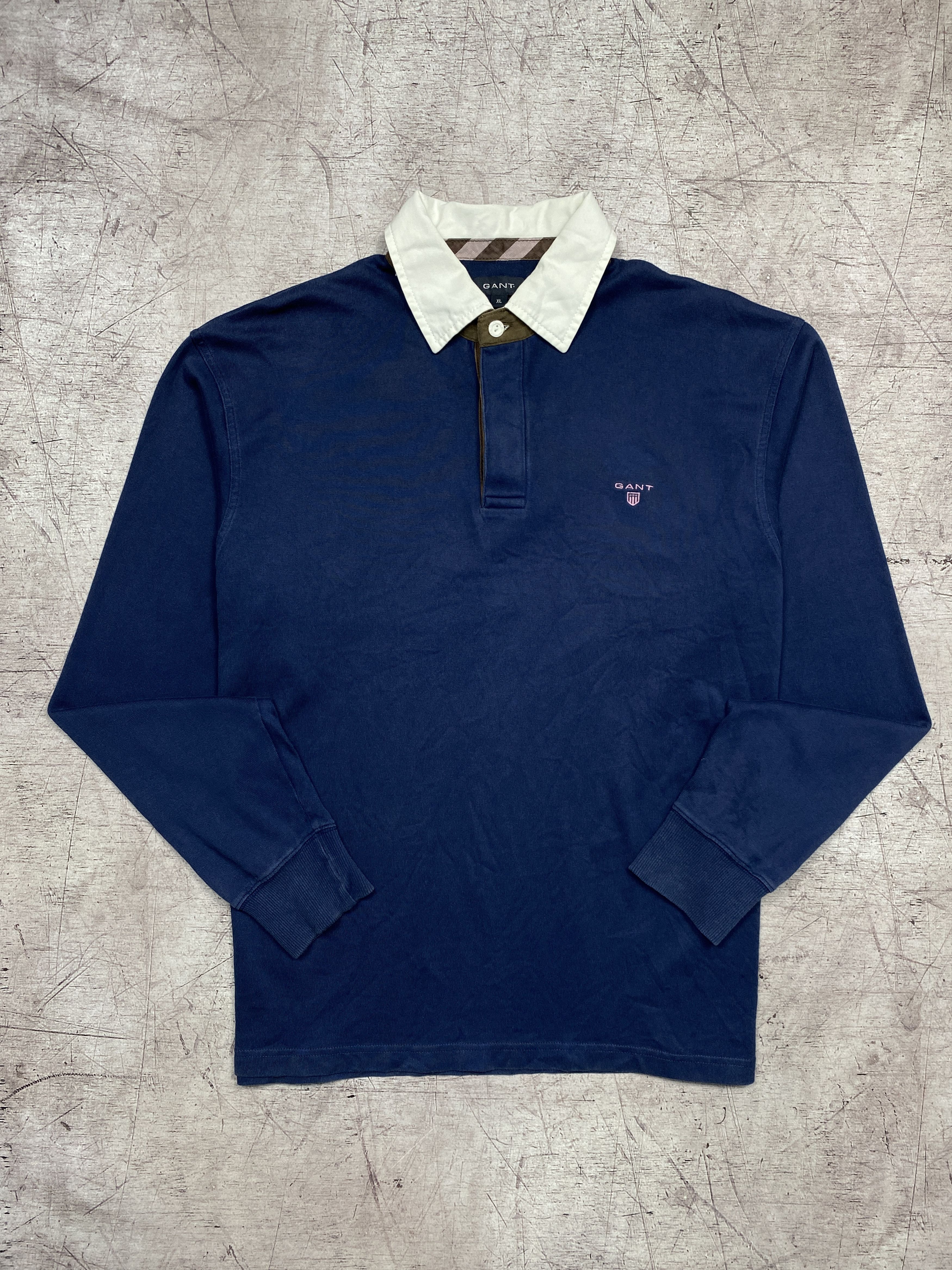 Gant × Vintage Gant Vintage Mens Rugby Long Sleeve Polo Shirt Size US XL / EU 56 / 4 - 1 Thumbnail