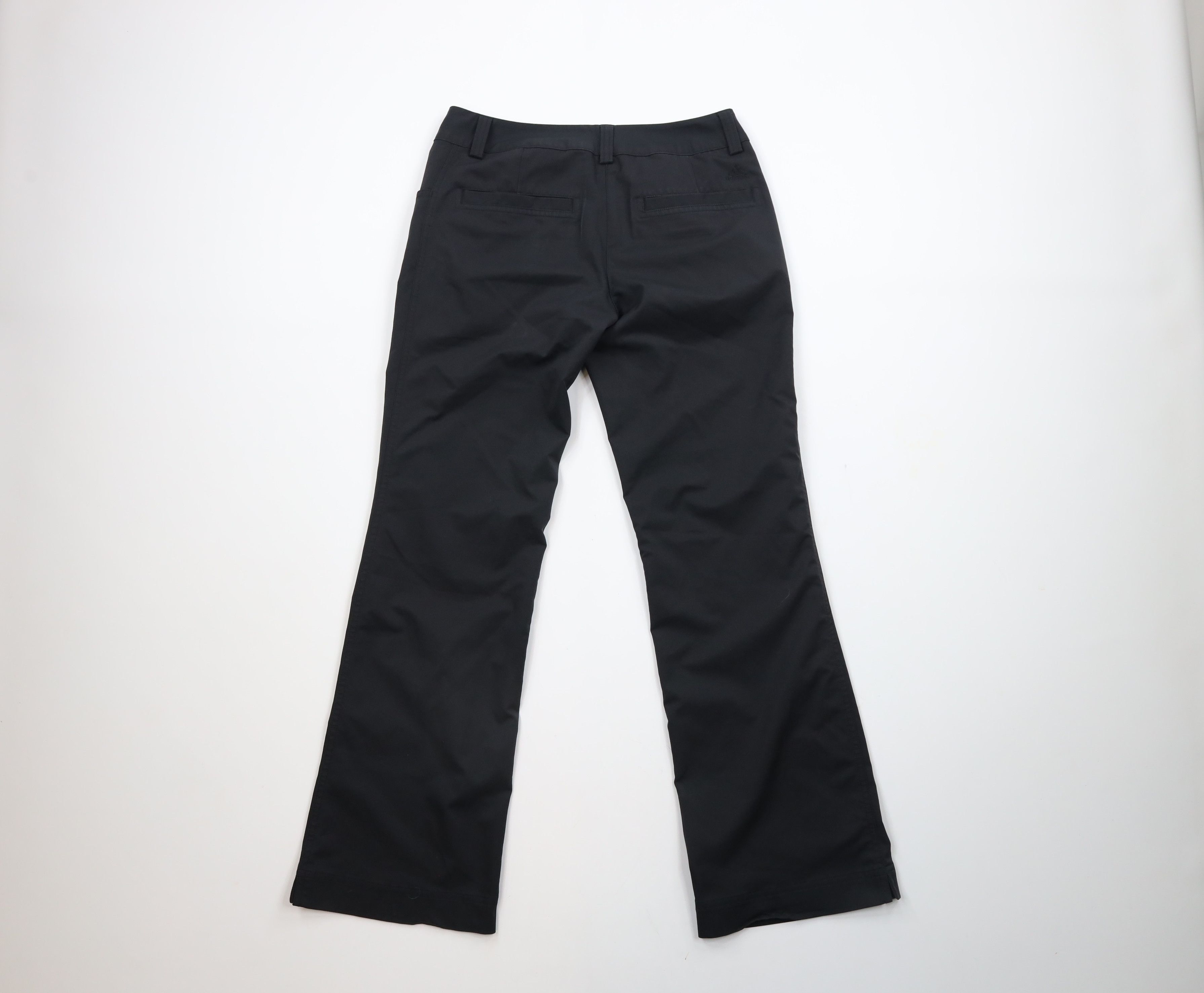Adidas × Vintage Adidas Golf Flared Wide Leg Tech Golfing Pants Black Size 25" / US 0 / IT 36 - 8 Thumbnail