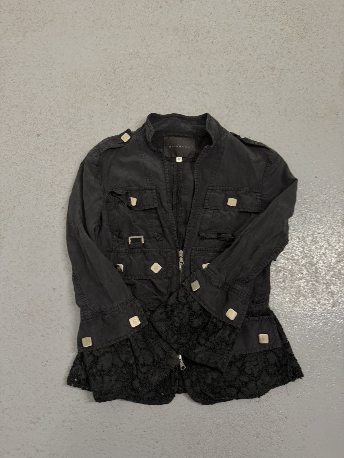 John Richmond John Richmond Avant-garde Multi-pocket Silk Light Jacket Size M / US 6-8 / IT 42-44 - 6 Thumbnail