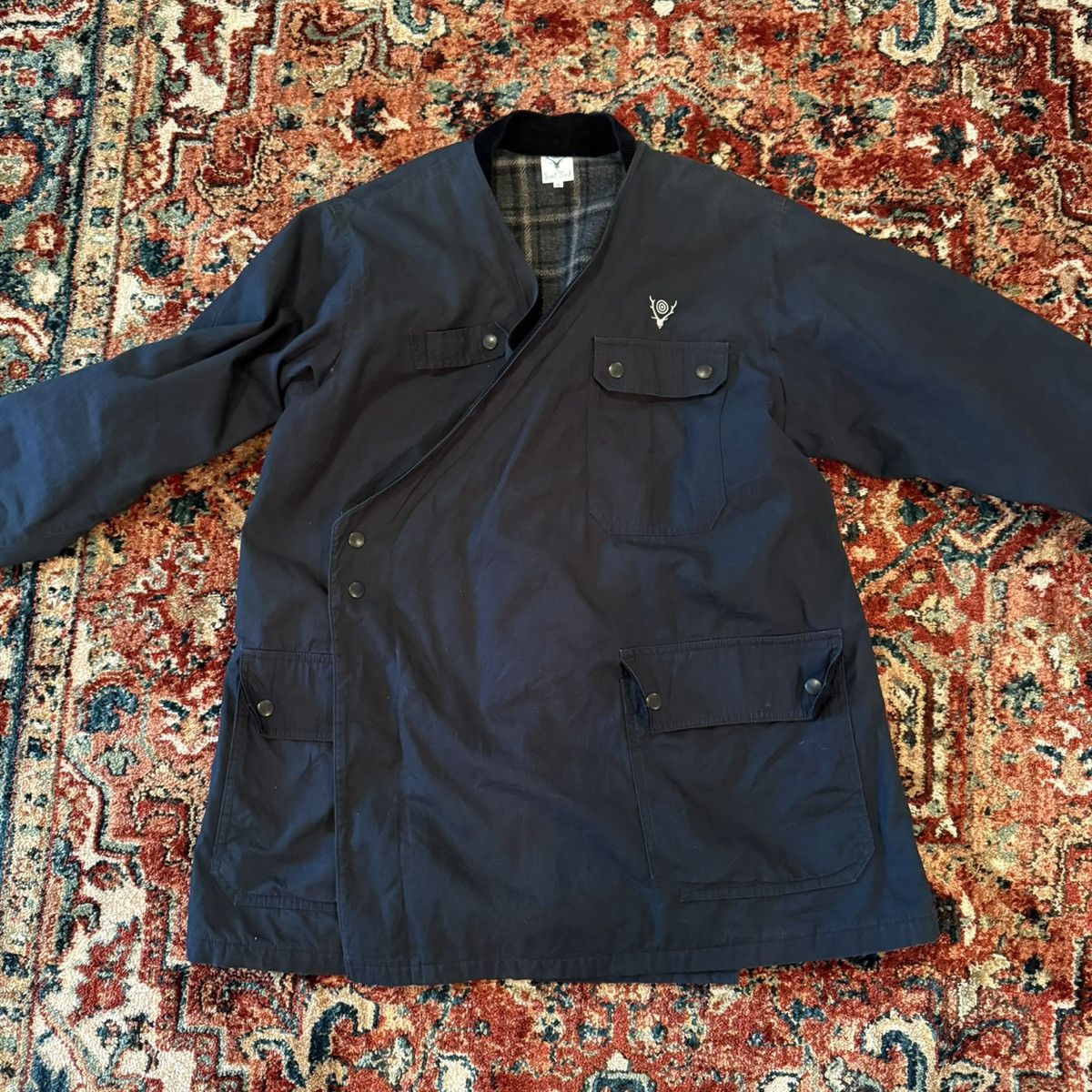 South2 West8 South2west8 asymmetrical wrap jacket Size US M / EU 48-50 / 2 - 2 Thumbnail
