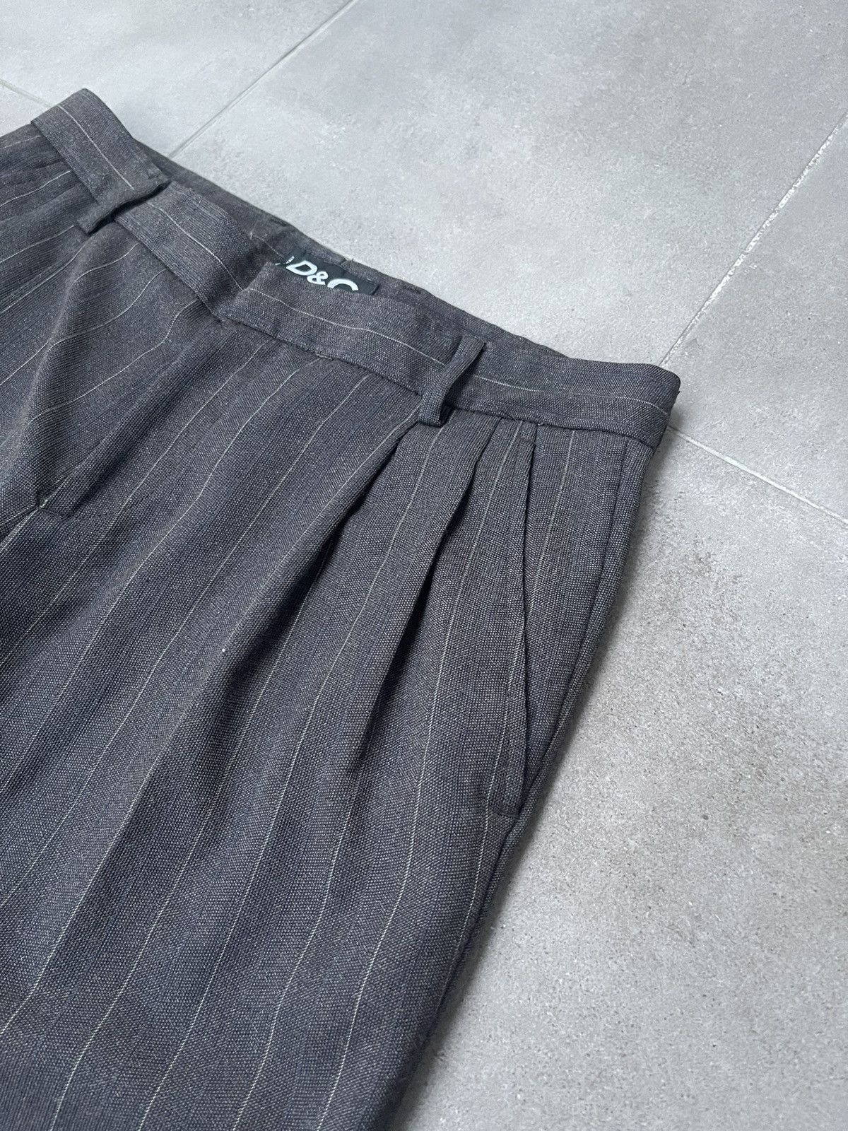 Dolce & Gabbana Dolce & Gabbana Wool Stripped Grey Brown Causal Pants Size US 32 / EU 48 - 9 Thumbnail