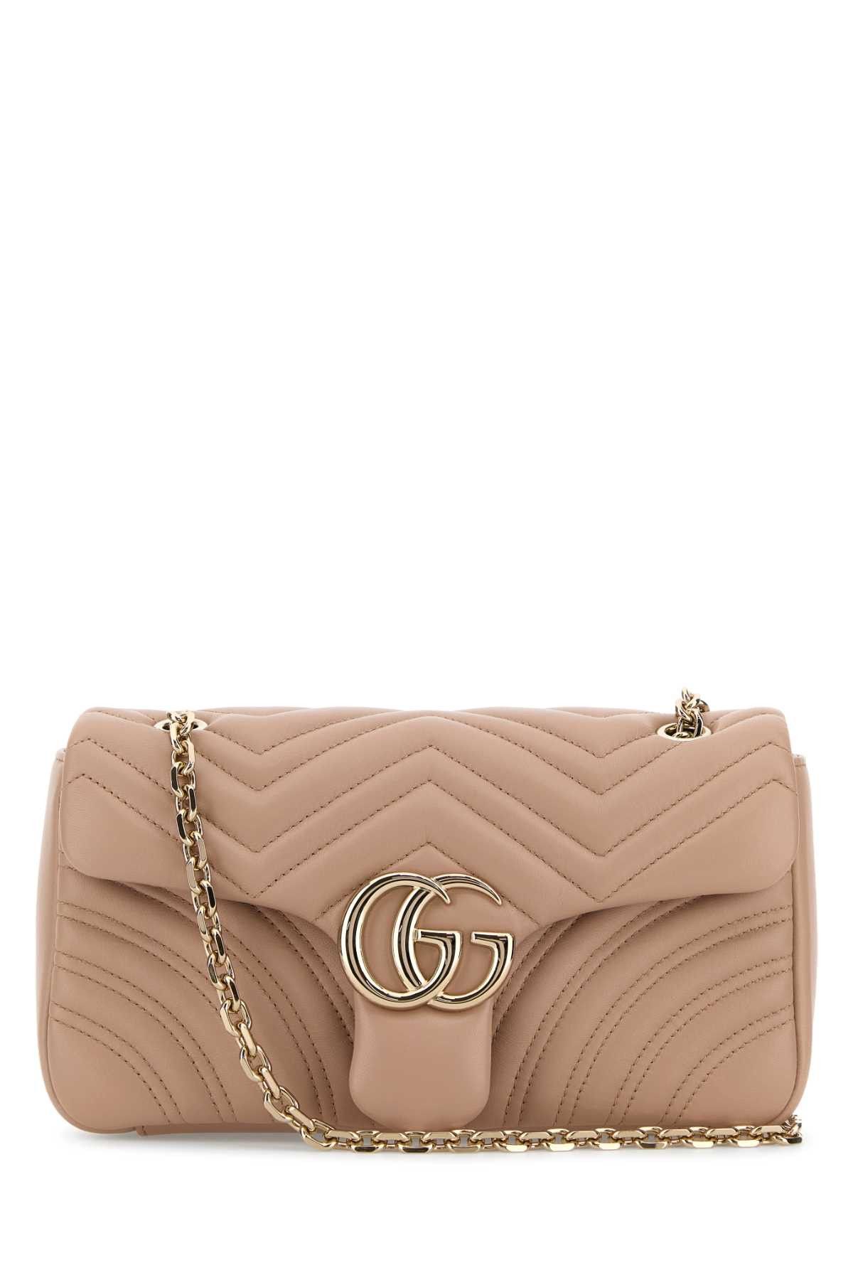 Gucci Powder Pink Nappa Leather Medium Gg Marmont Shoulder Bag Size ONE SIZE - 1 Thumbnail