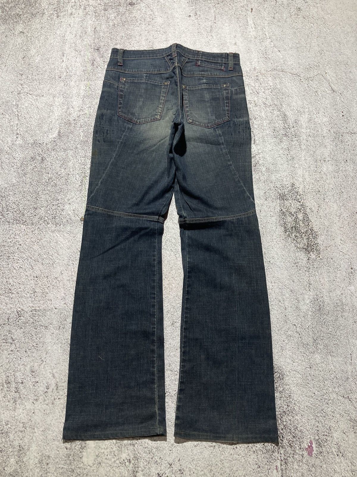 Marithe + Francois Girbaud 2000s Marithe + Francois Girbaud Distressed Bootcut Jeans Size US 28 / EU 44 - 12 Thumbnail