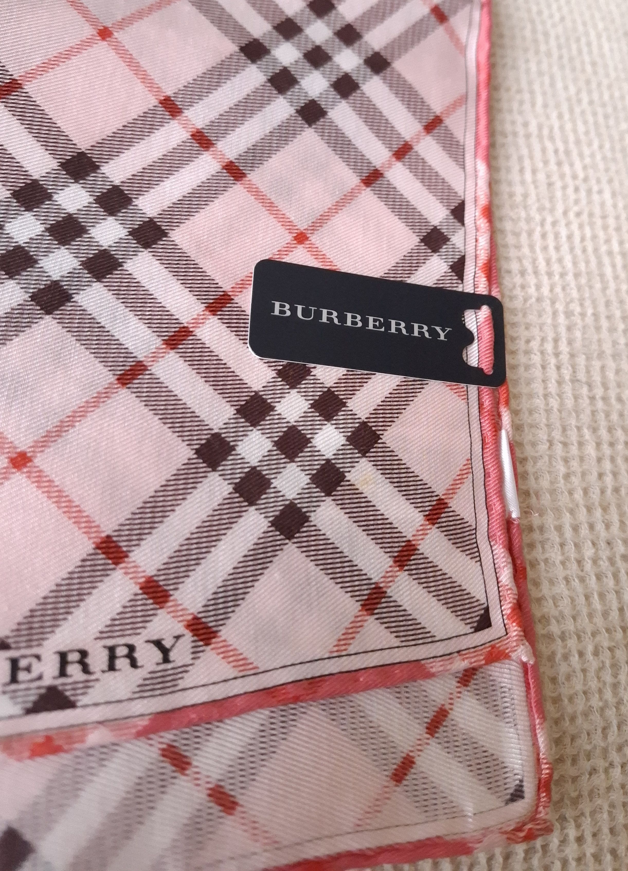 Burberry × Vintage Japan Burberry bandana handkerchief silk/cotton Size ONE SIZE - 3 Thumbnail