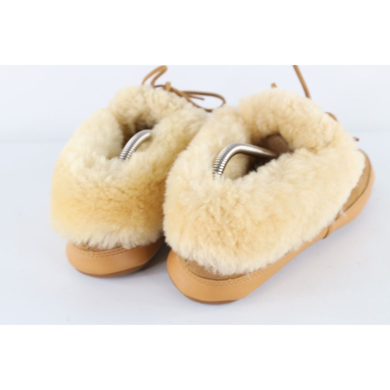 Vintage Vintage 90s Lands End Shearling Lined Suede Leather Slippers Size US 10 / IT 40 - 5 Thumbnail