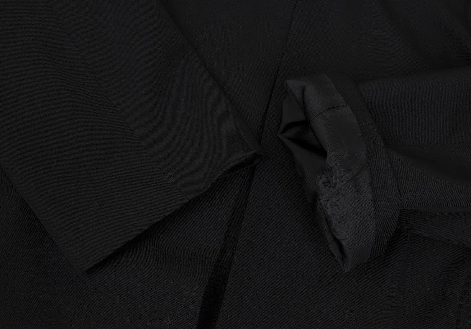 Yohji Yamamoto Yohji Yamamoto Wool Gabardine No-Collar Coat Size US XL / EU 56 / 4 - 5 Thumbnail