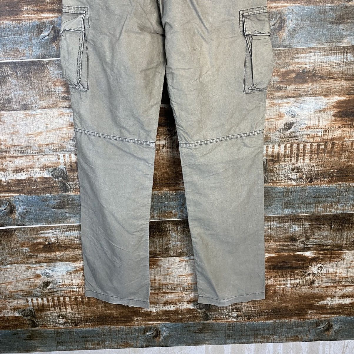 Japanese Brand DL Back Number Beige Cargo Multipocket Pants #C1274 Size US 32 / EU 48 - 17 Thumbnail