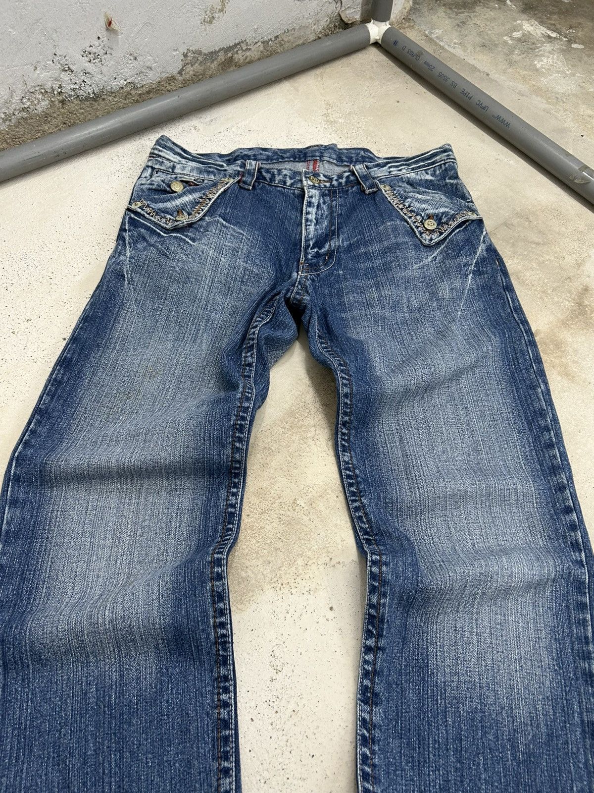 Raw United Edition Japan Washed Buckle Handkerchief Pocket