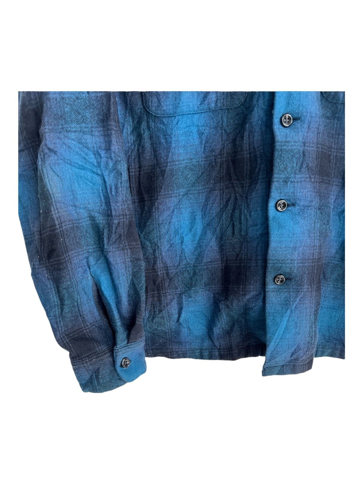 Japanese Brand × Wacko Maria AW12 El Radial Japan Beautiful Shadow Plaid Boxy Fit Flannel Size US M / EU 48-50 / 2 - 5 Thumbnail
