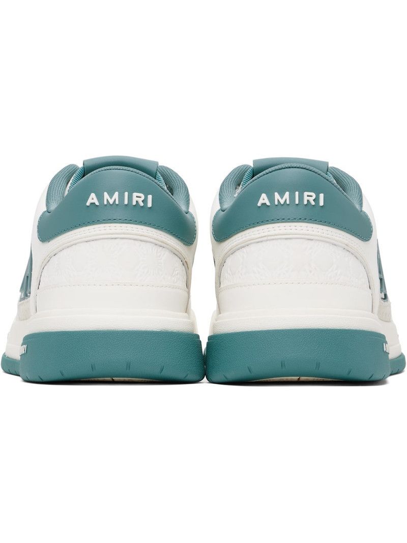 Amiri o1s1wg110526 Ma Quad Debossed Sneakers in White/Green Size US 7 / EU 40 - 3 Thumbnail