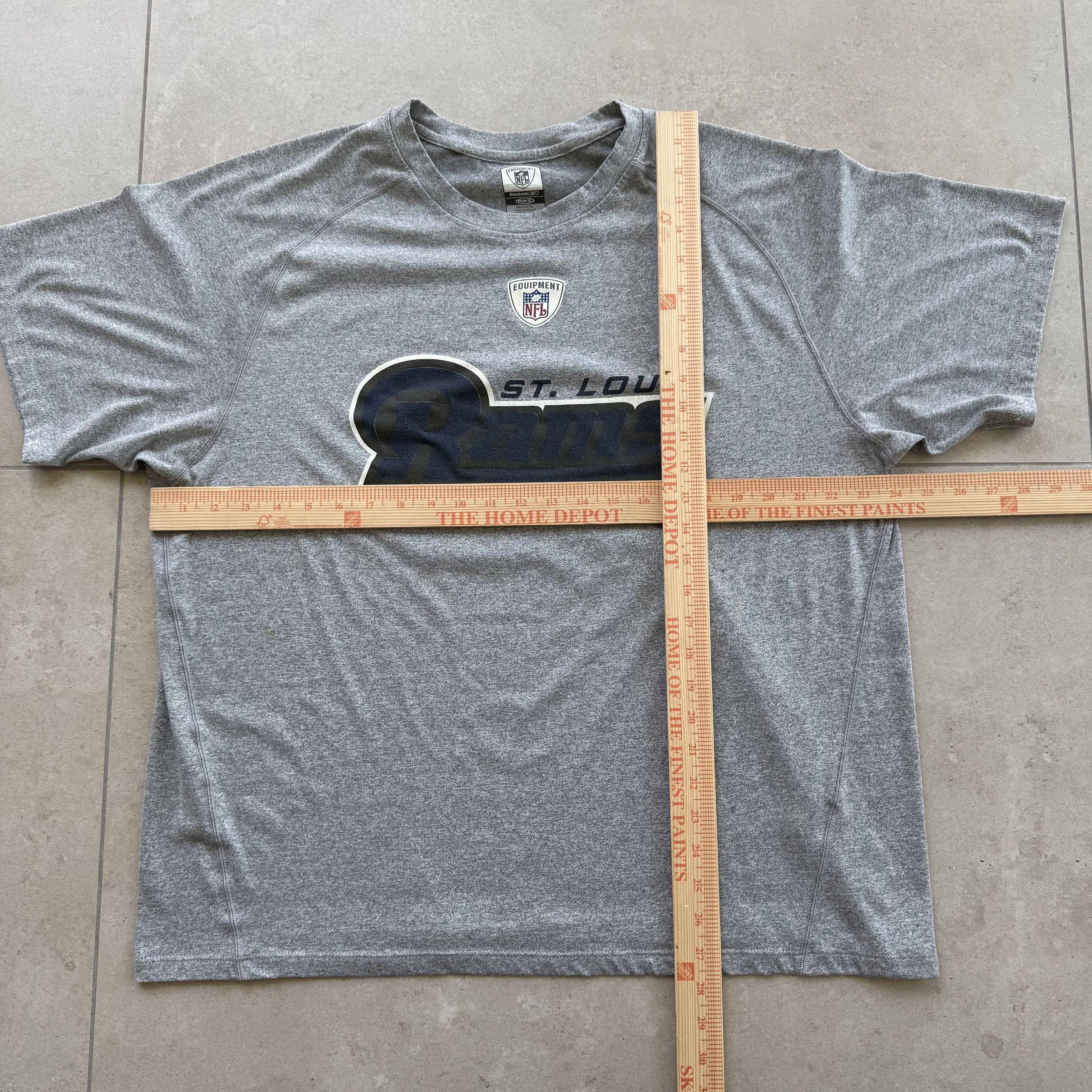 Reebok Vintage Y2K Reebok NFL St. Louis Rams Athletic T Shirt Size US XL / EU 56 / 4 - 5 Thumbnail
