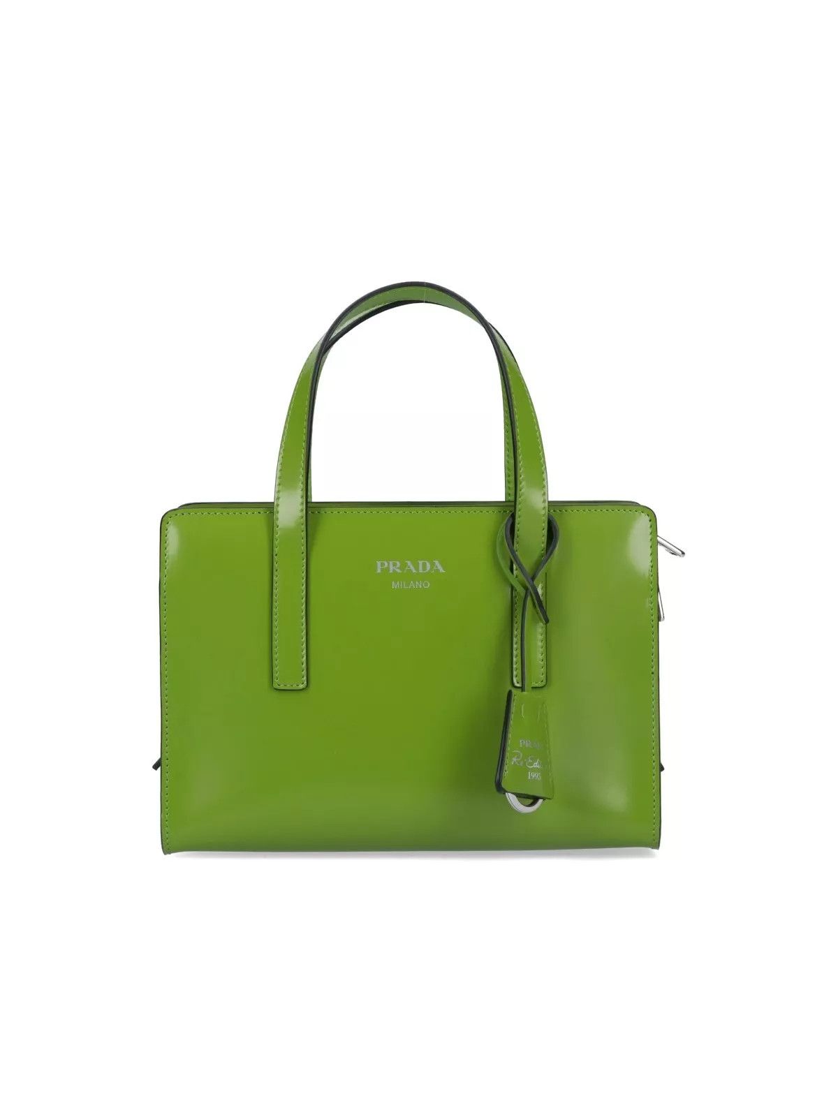Prada PRADA Re-Edition $3500 Green Brushed-Leather Mini Bag New Size ONE SIZE - 1 Thumbnail