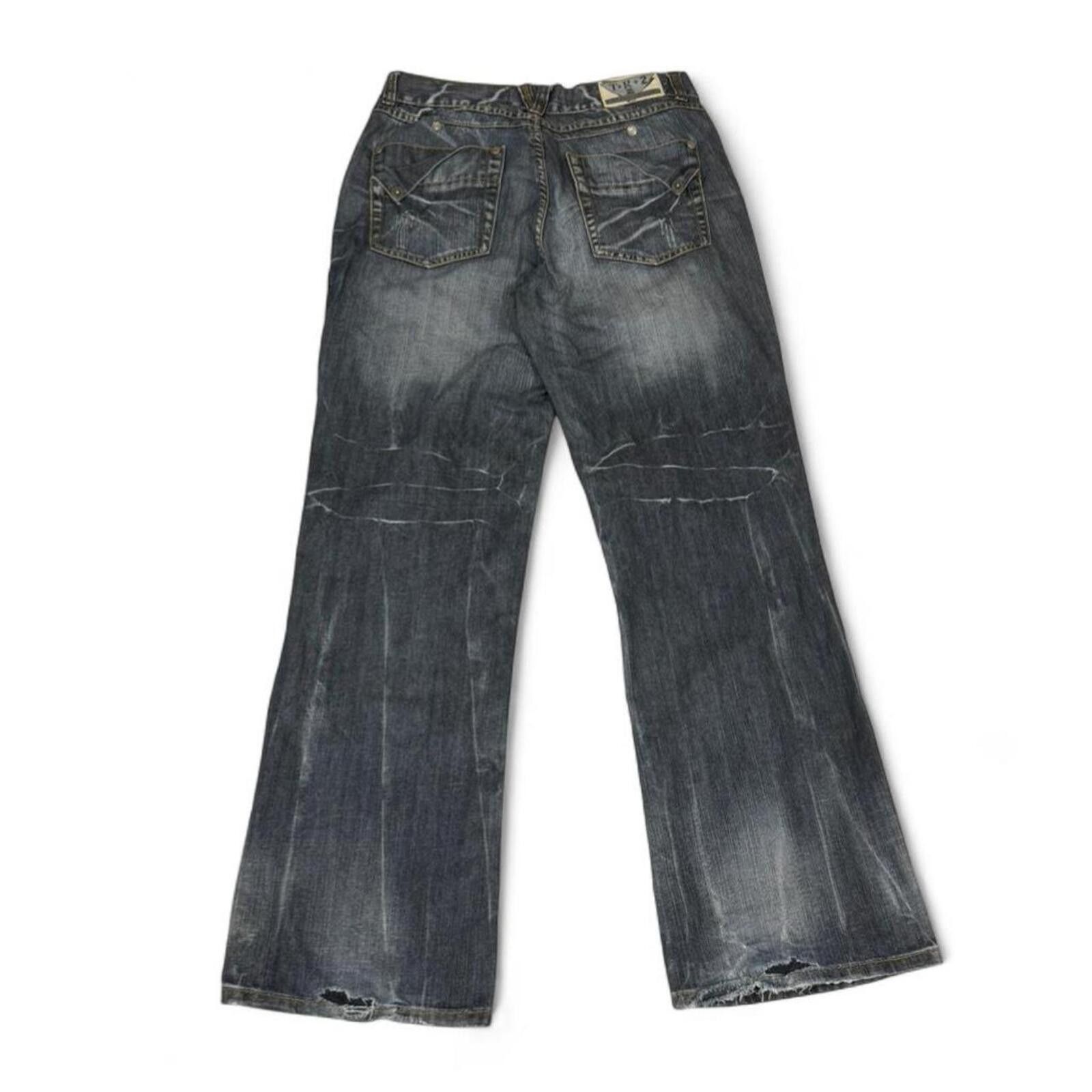 Other Y2K vintage T.R.2 unique Straight leg denim jeans Size US 33 - 1 Thumbnail