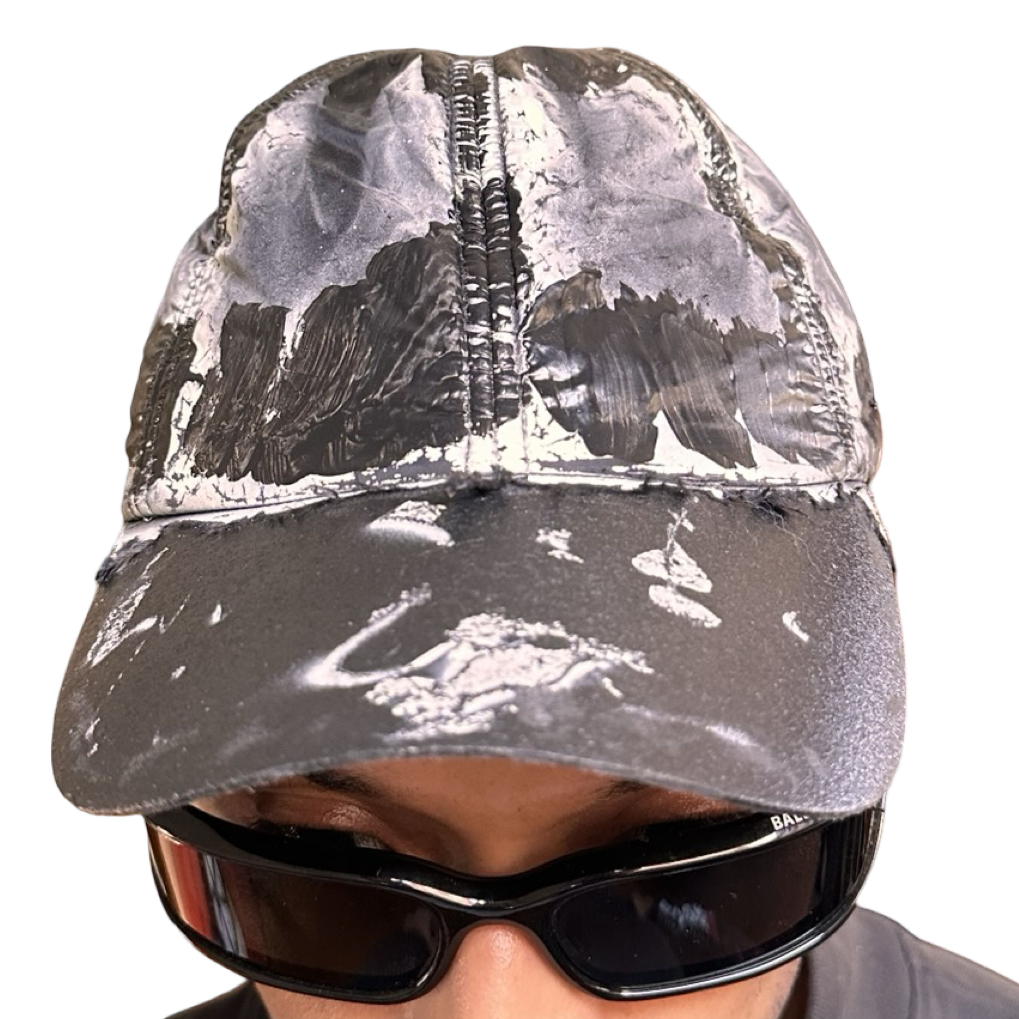 Vintage ASTROBOI* Black Nylon Painted Hat Size ONE SIZE - 11 Thumbnail