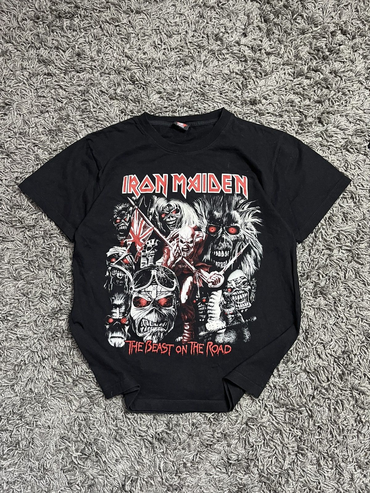 Iron Maiden IRON MAIDEN “ THE BEAST ON TTHE ROAD” ROCK Y2K COTTON SHIRT Size US M / EU 48-50 / 2 - 2 Thumbnail