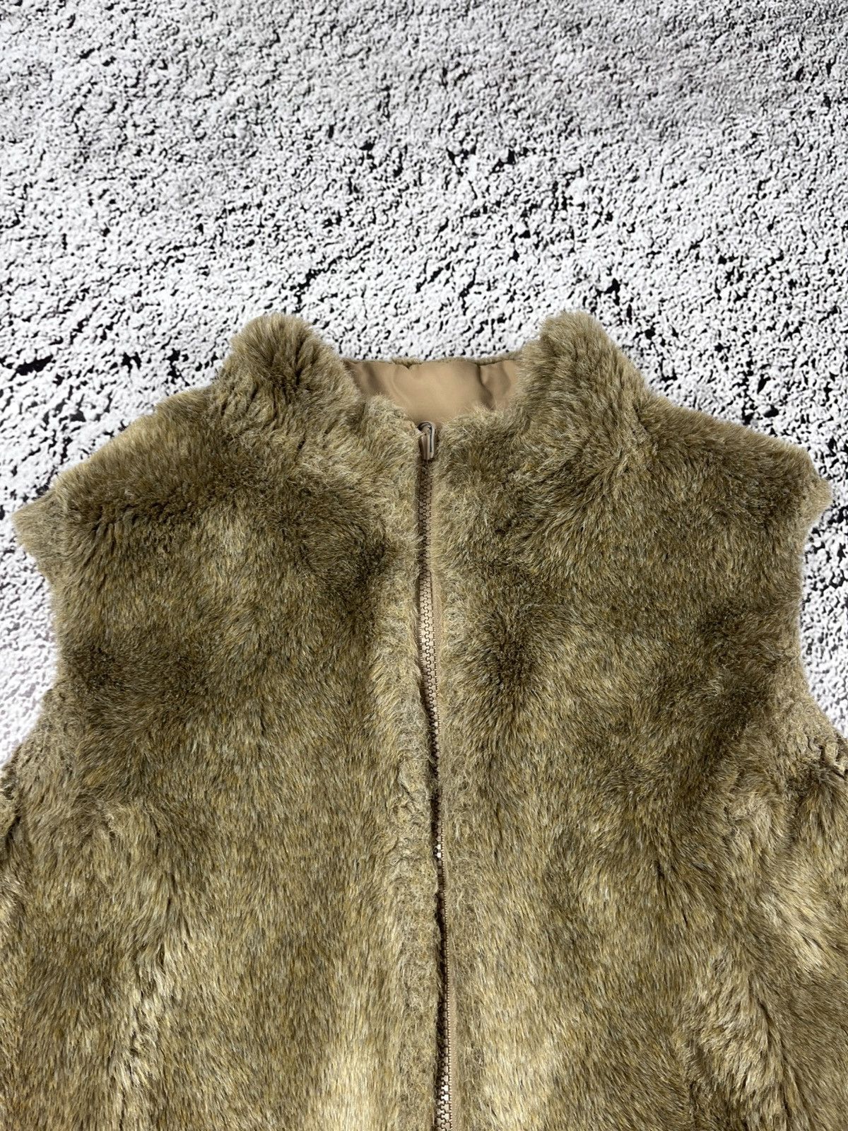 Vintage Vintage Y2K AvantGarde fur faux vest luxury 00s Japanese Size S / US 4 / IT 40 - 3 Thumbnail