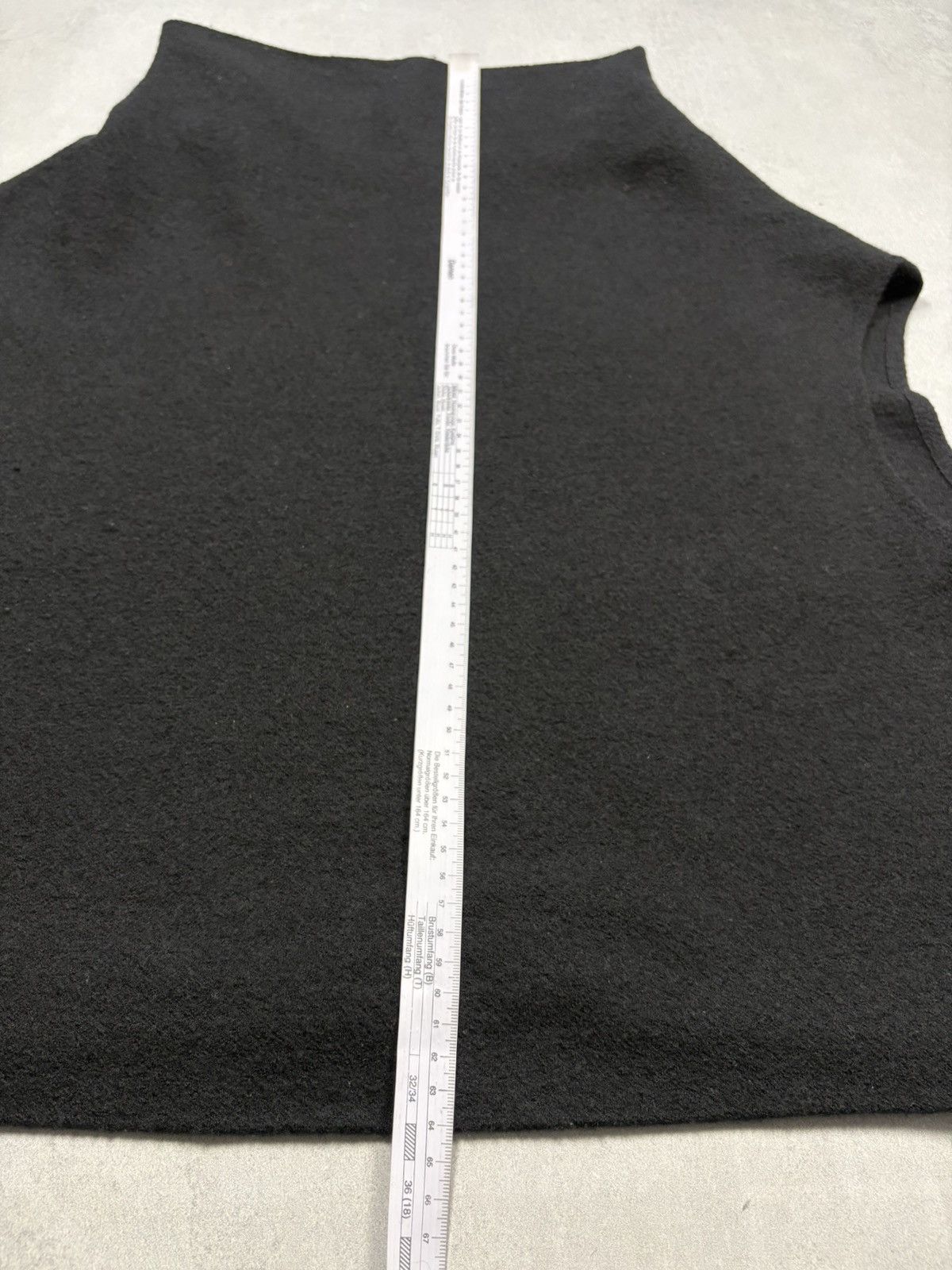 Other Peter O Mahler Wool Sleeveless Top Black Minimal Avant Garde Size L / US 10 / IT 46 - 10 Thumbnail