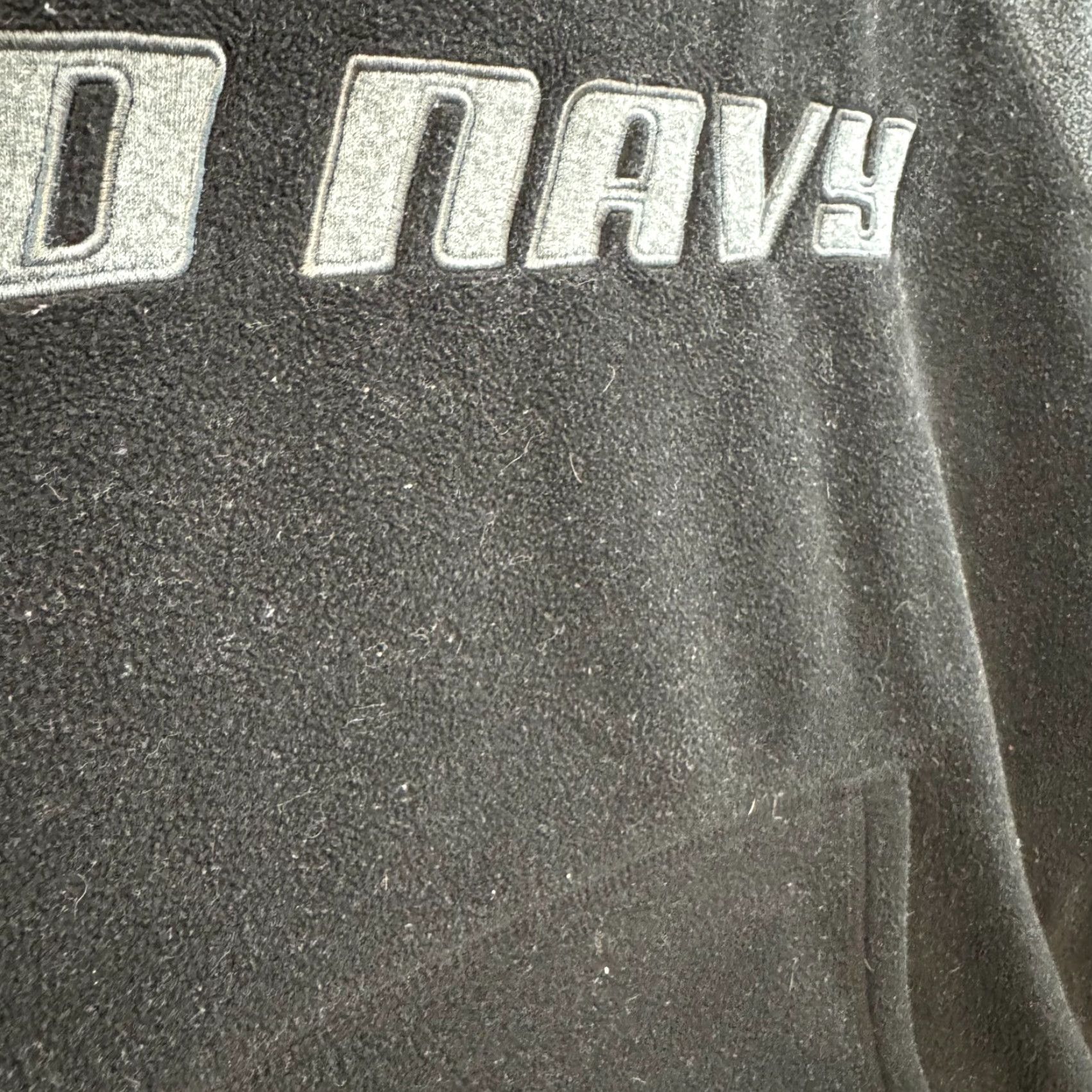 Old Navy VINTAGE Old Navy Hoodie Sweater Jacket L Black Fleece Logo Spellout Skater L Mens Size US L / EU 52-54 / 3 - 6 Thumbnail