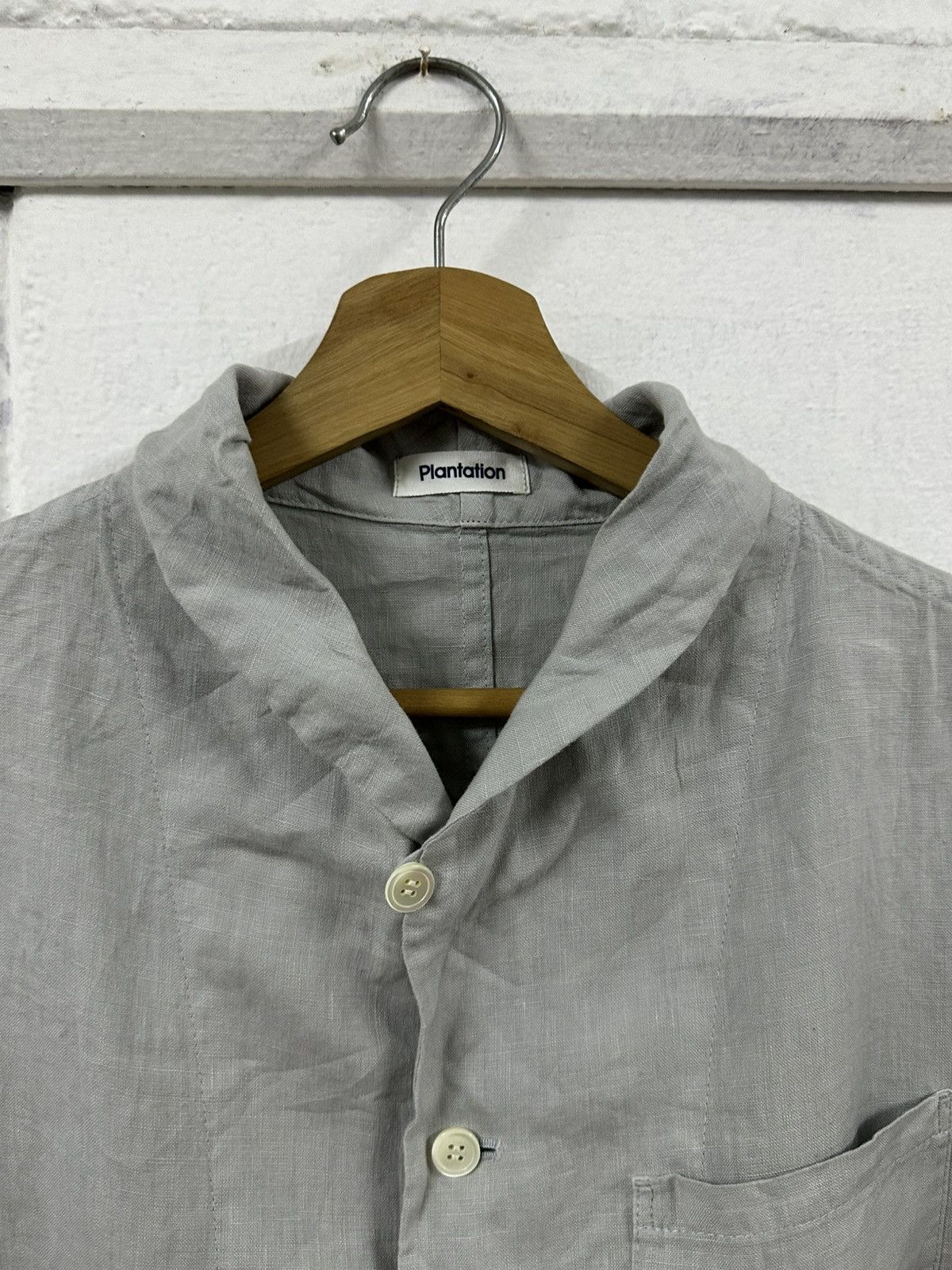 Issey Miyake Plantation By Issey Miyake Linen Pocket Button Up Size US M / EU 48-50 / 2 - 2 Thumbnail