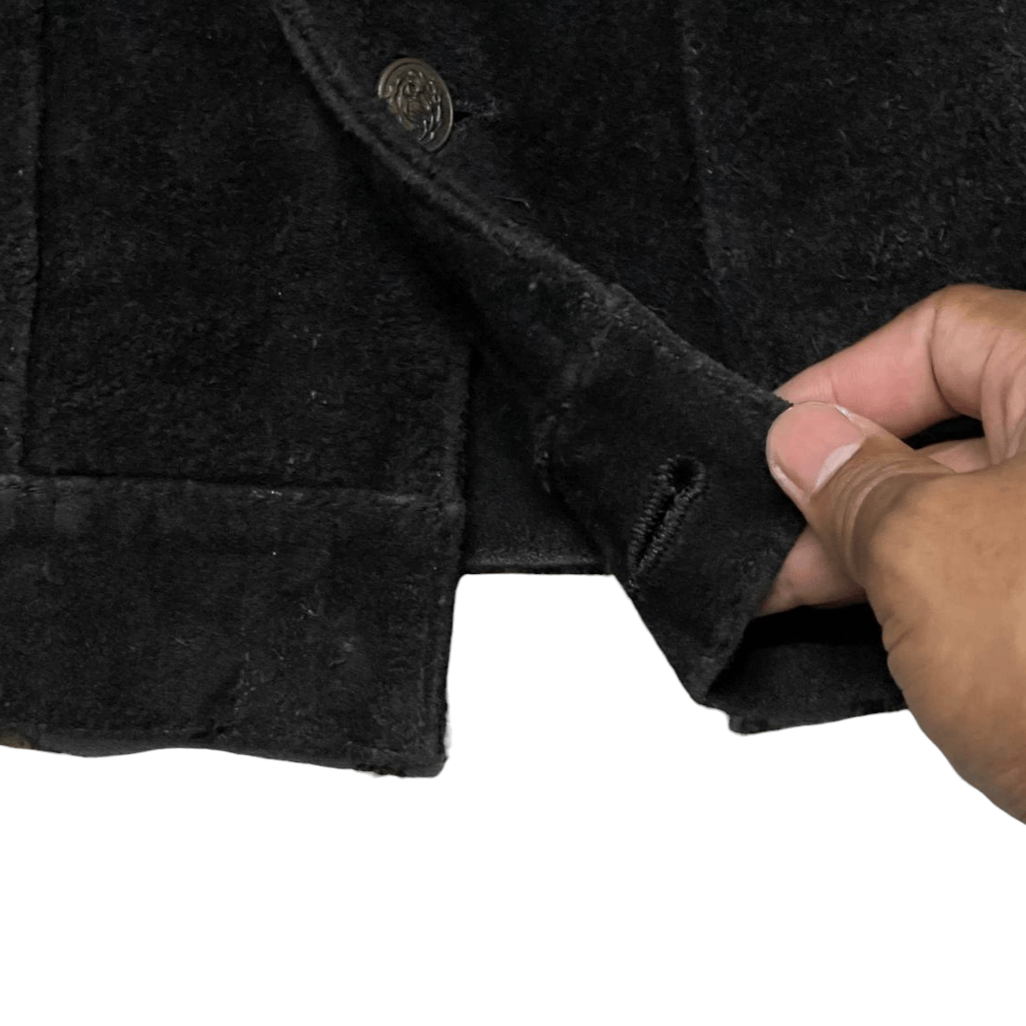 Leather Vintage Trucker Jacket Cowhide Suede Leather Size US L / EU 52-54 / 3 - 8 Thumbnail