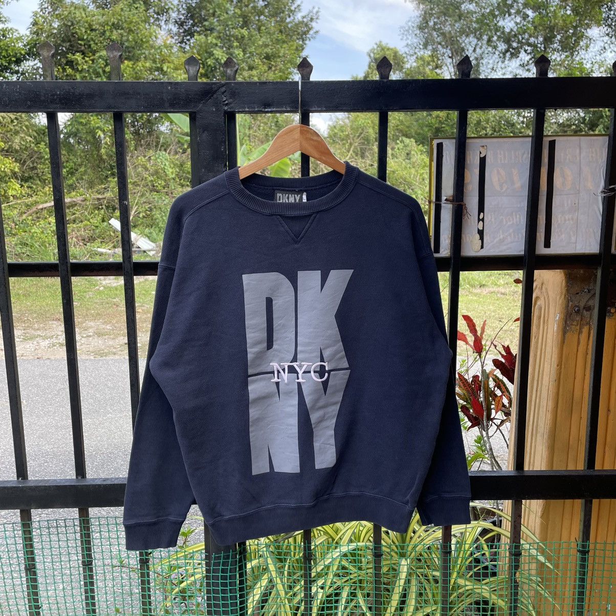 DKNY 🔥VIntage 90s DKNY NYC Big Logo Crewneck Jumper Sweatshirts Size US M / EU 48-50 / 2 - 1 Thumbnail