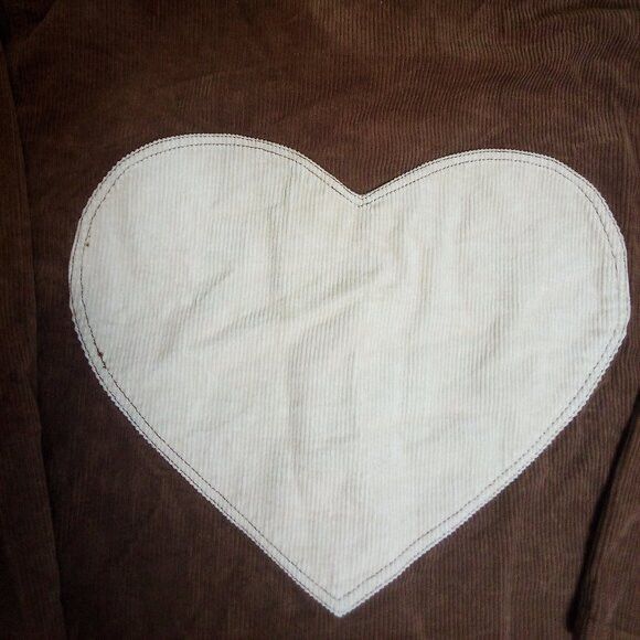 Other Shiny By Nature Heart Corduroy Work Shirt Jacket Size L / US 10 / IT 46 - 6 Thumbnail